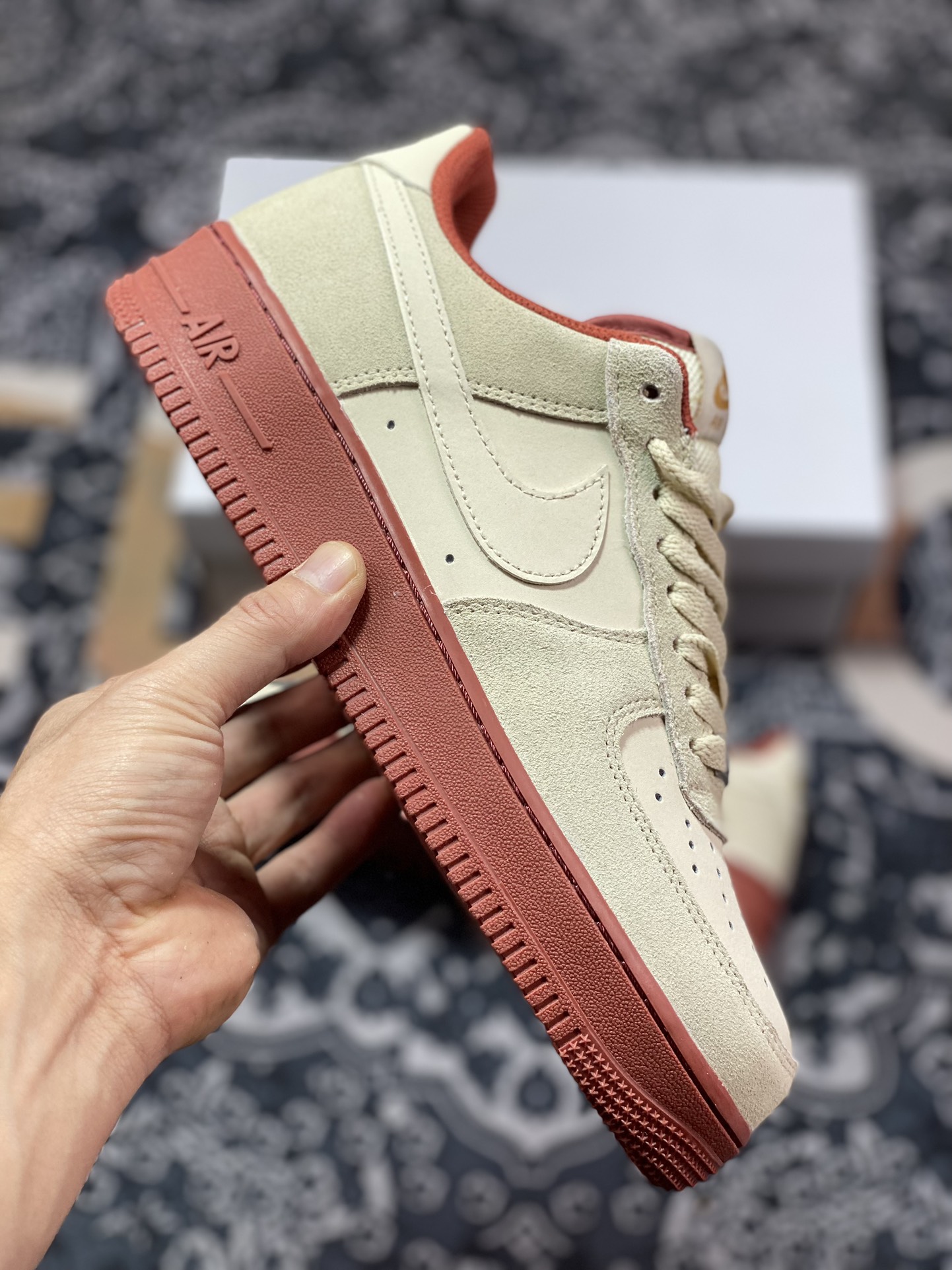 220 耐克Nike Air Force 1 '07 Low"Muslin"空军一号板鞋“麂皮米白小招财猫”AA1391-111