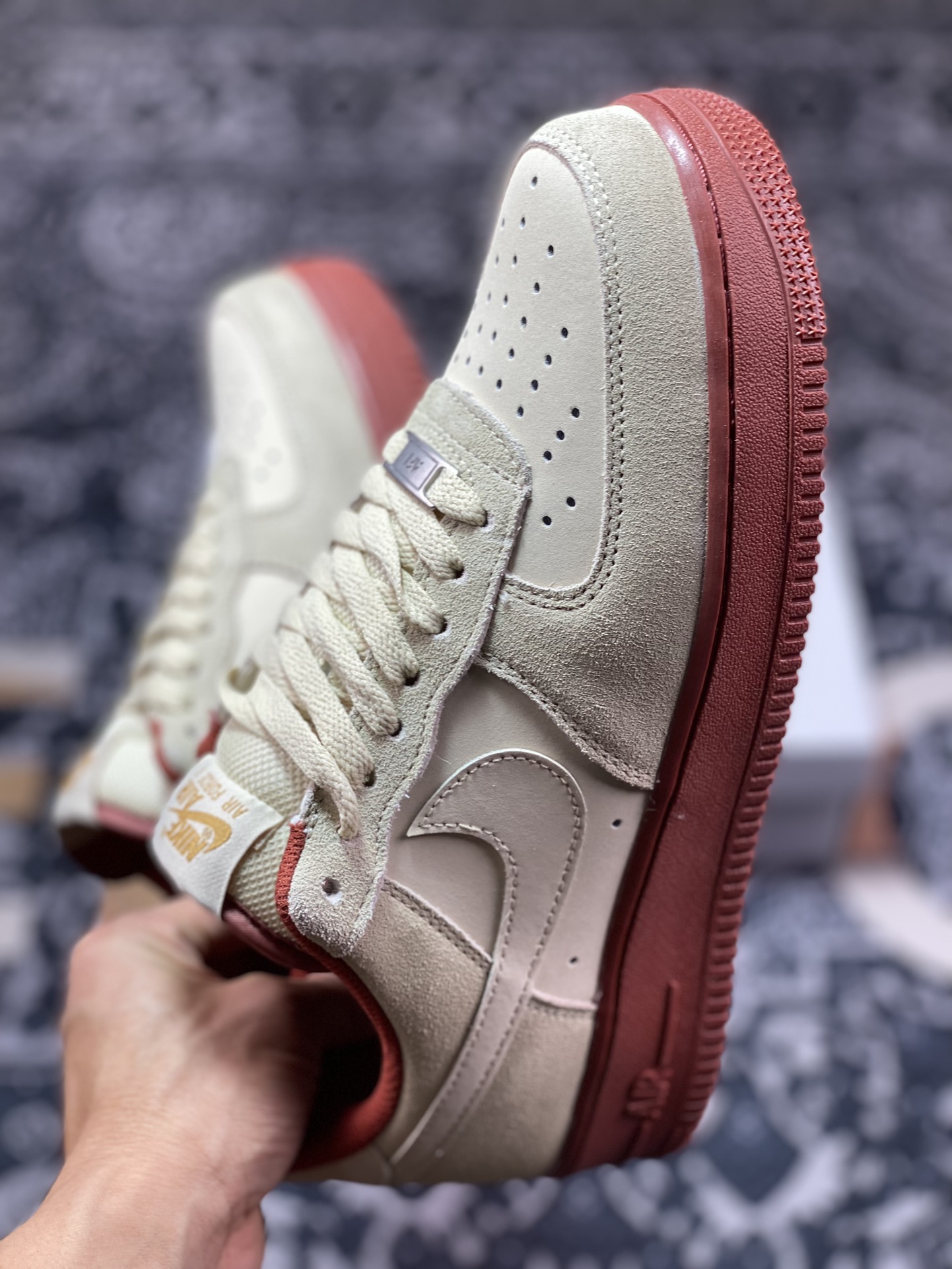 220 耐克Nike Air Force 1 '07 Low"Muslin"空军一号板鞋“麂皮米白小招财猫”AA1391-111