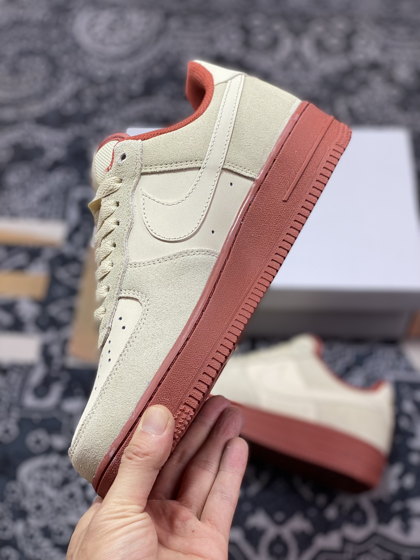 220 耐克Nike Air Force 1 '07 Low"Muslin"空军一号板鞋“麂皮米白小招财猫”AA1391-111