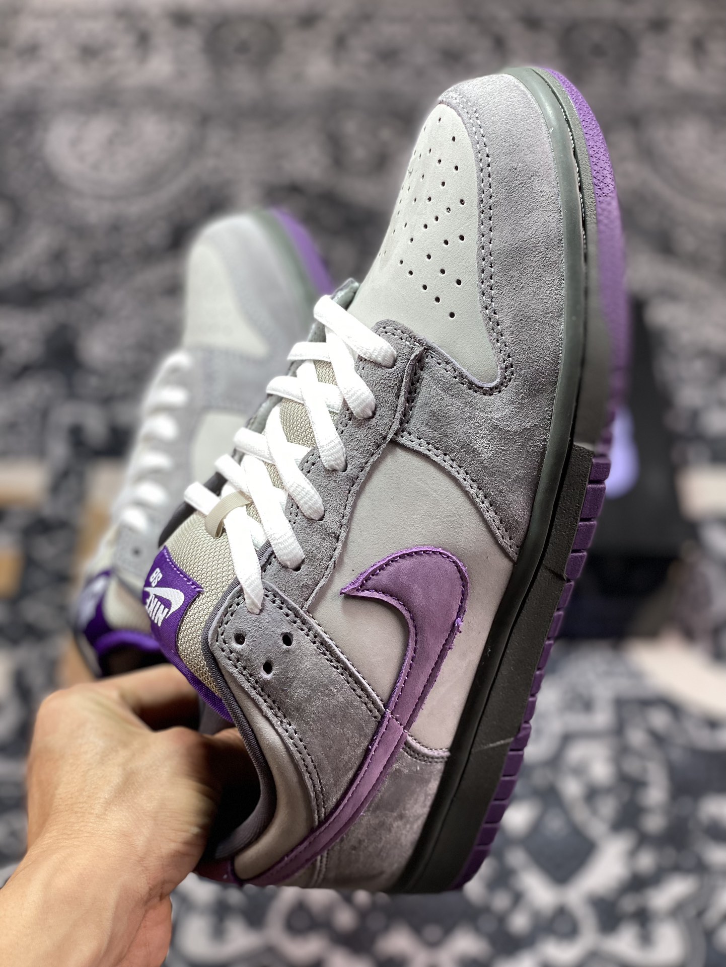 380 优选 原装级别NK Dunk SB Low Purple Pigeon 灰紫鸽子 304292-051