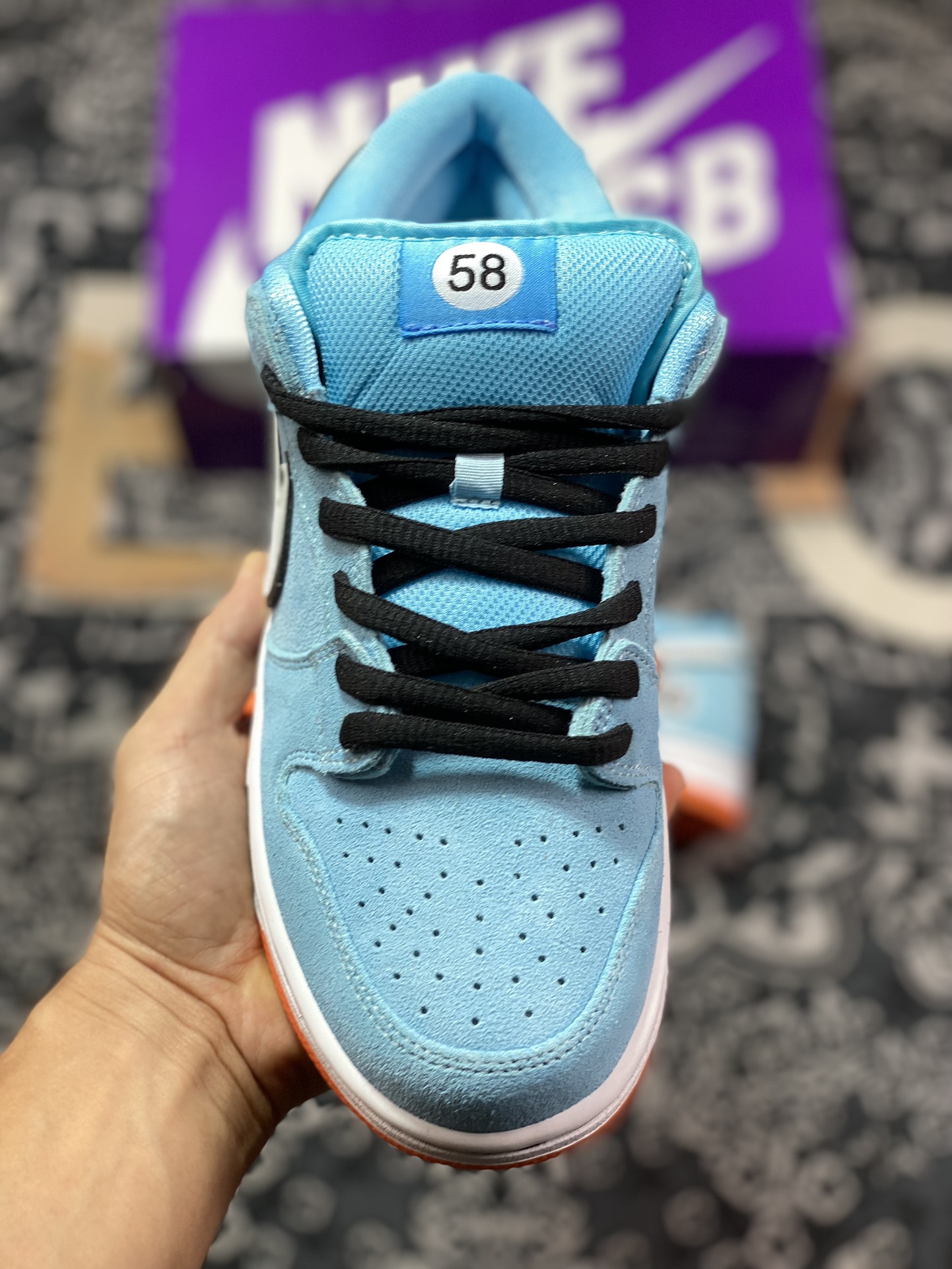 220 Nike  Dunk SB Low Pro "Blue Chill" 海湾赛车蓝白 低帮休闲运动板鞋BQ6817-401