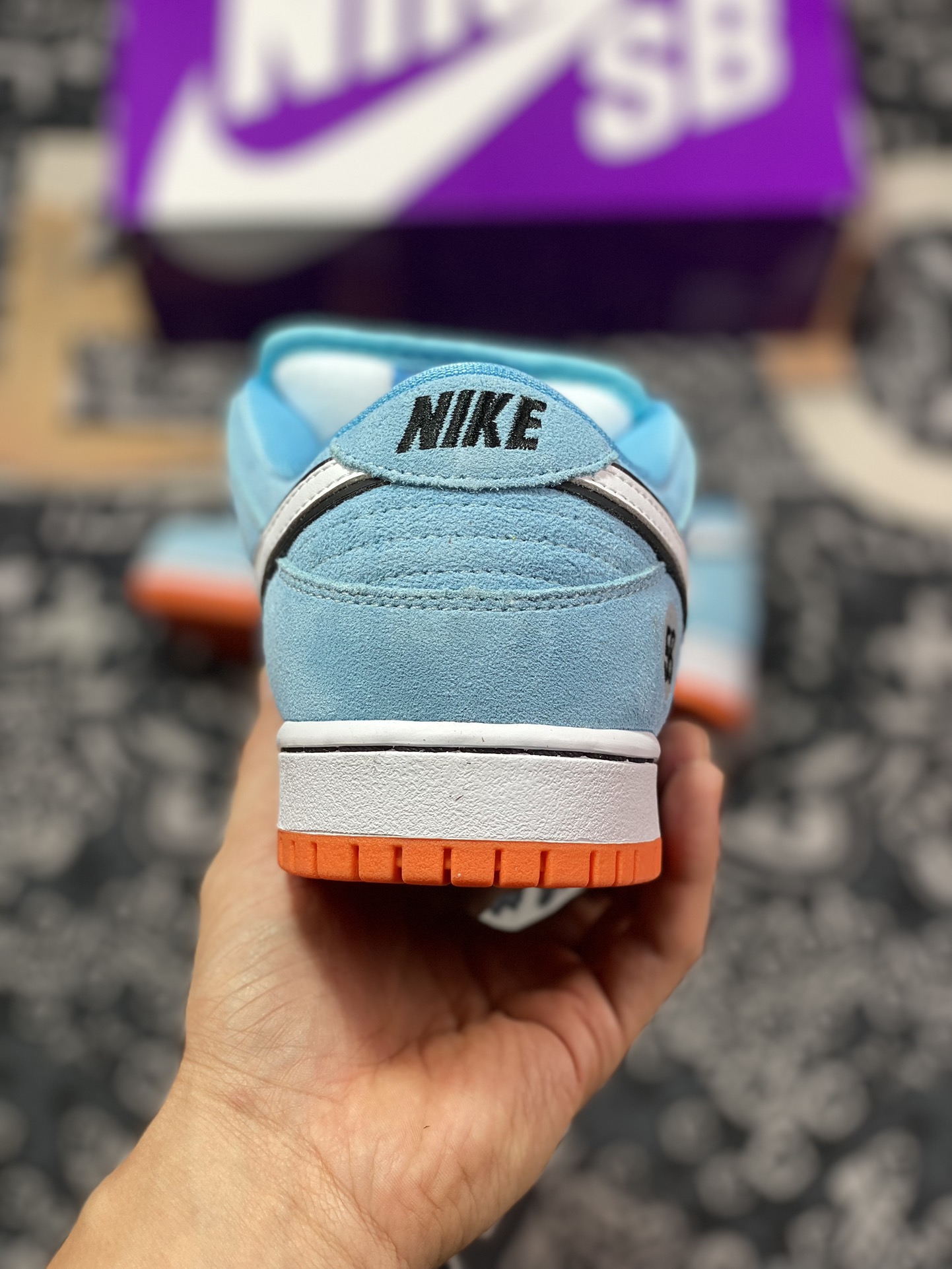 220 Nike  Dunk SB Low Pro "Blue Chill" 海湾赛车蓝白 低帮休闲运动板鞋BQ6817-401