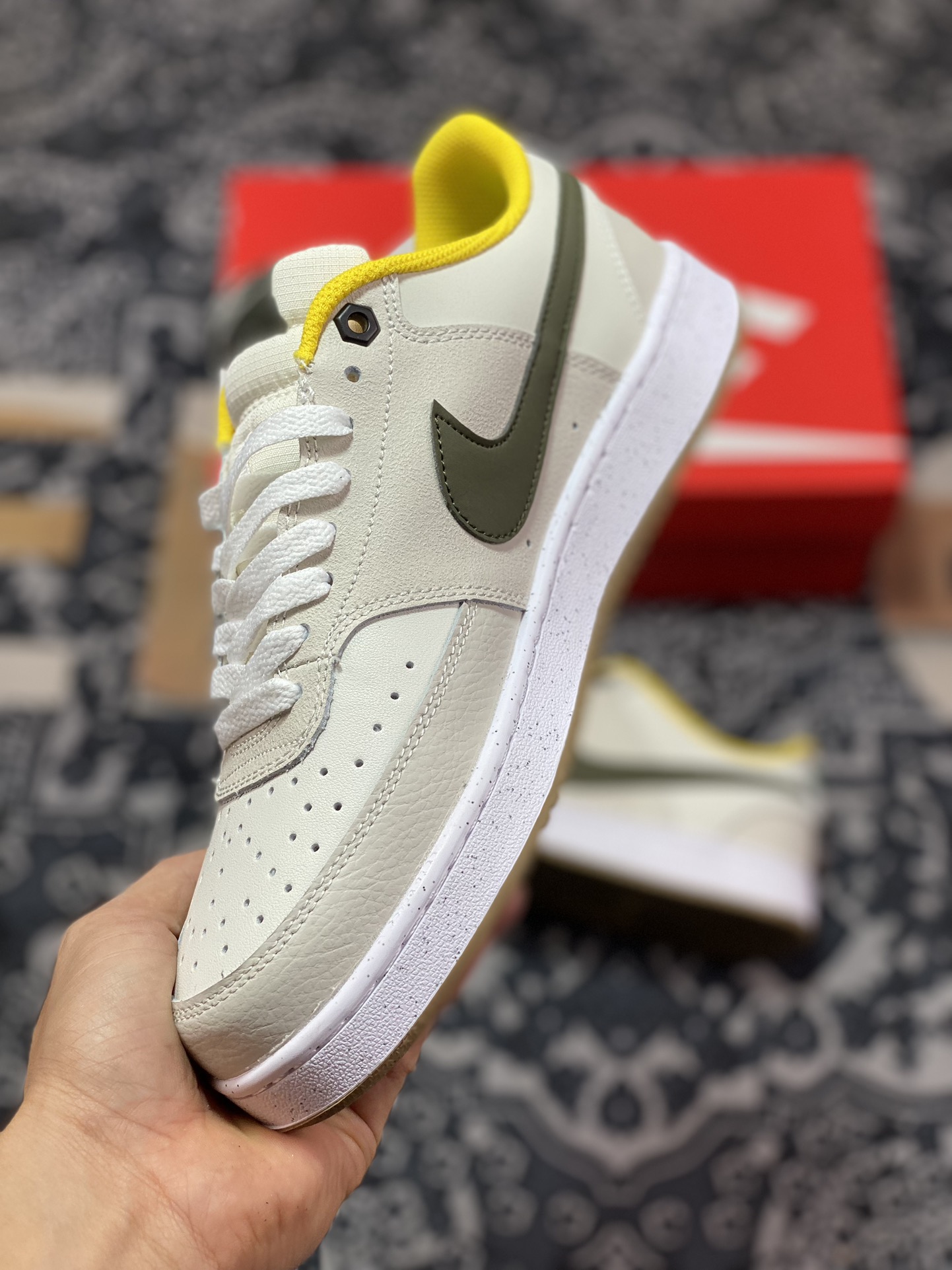 200 Nike  Court Vision Low 灰黑黄 FV3630-131