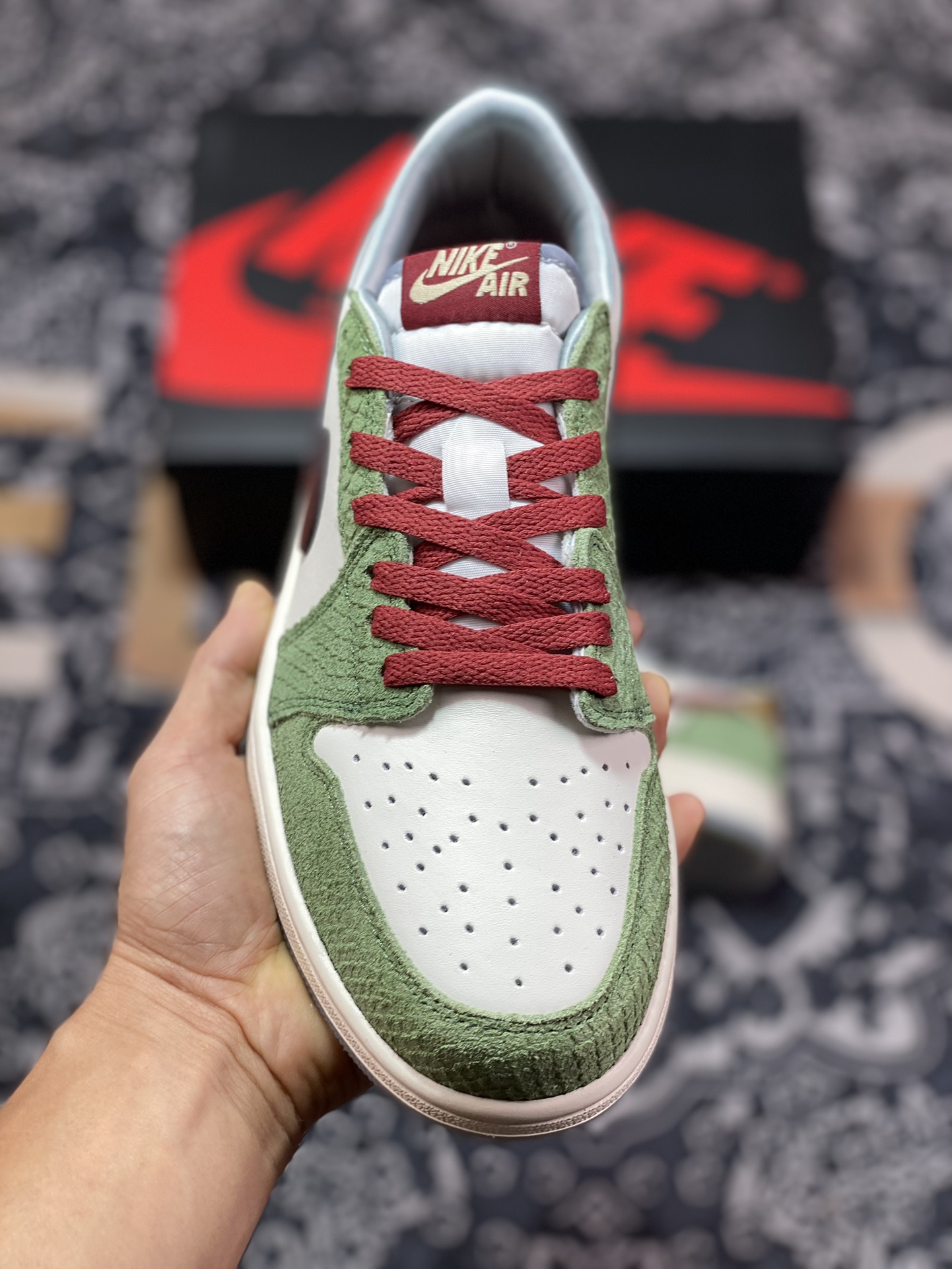 200 Air Jordan 1 Low 龙年限定 白绿红 FN3727-100