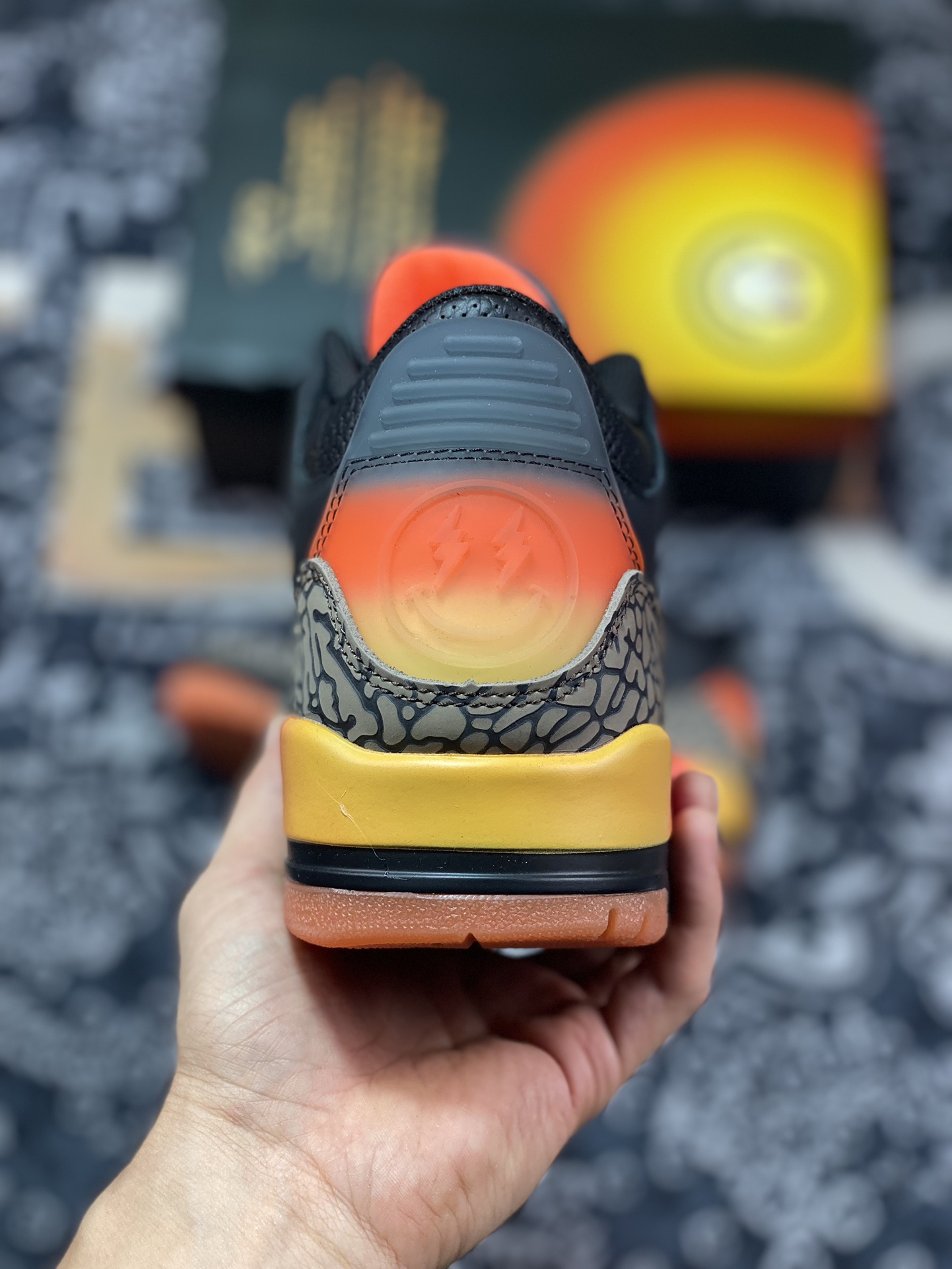 240 原厂级别Air Jordan 3 Retro AJ3 乔3彩虹渐变  FN0344-001