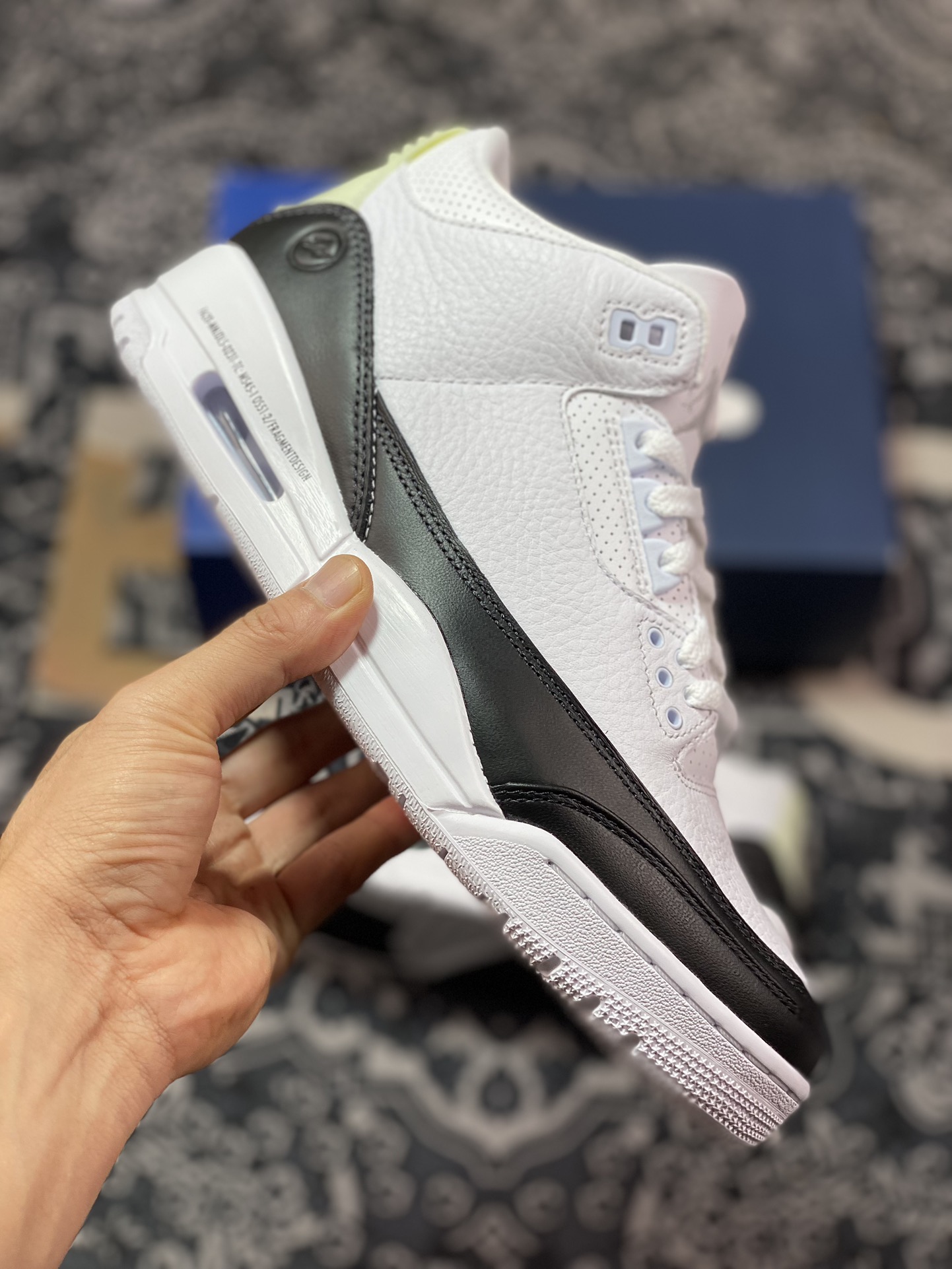 480 优选 老汪纯原生产线Air Jordan 3 Retro x Fragment Design "White" 藤原浩闪电联名 DA3595-100