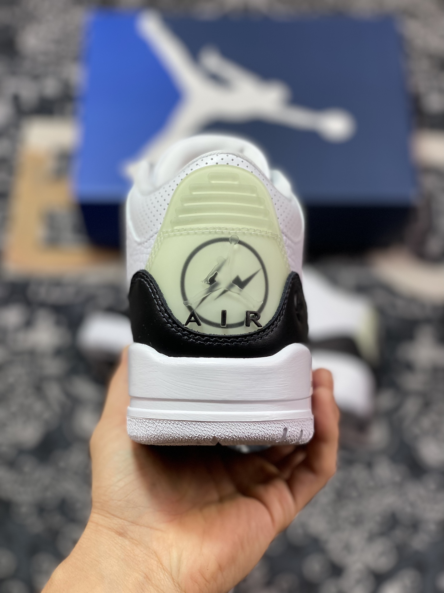 480 优选 老汪纯原生产线Air Jordan 3 Retro x Fragment Design "White" 藤原浩闪电联名 DA3595-100