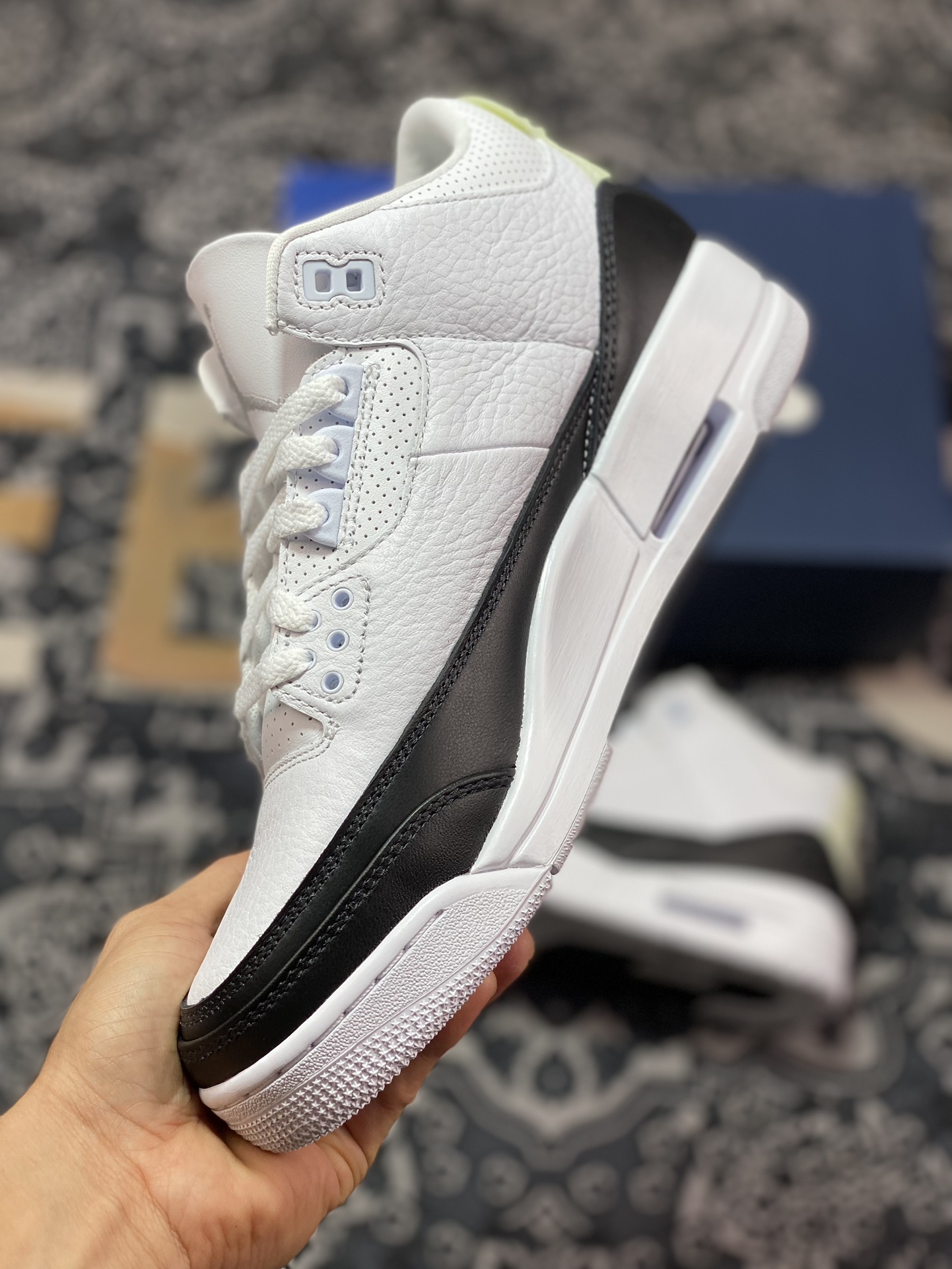 480 优选 老汪纯原生产线Air Jordan 3 Retro x Fragment Design "White" 藤原浩闪电联名 DA3595-100