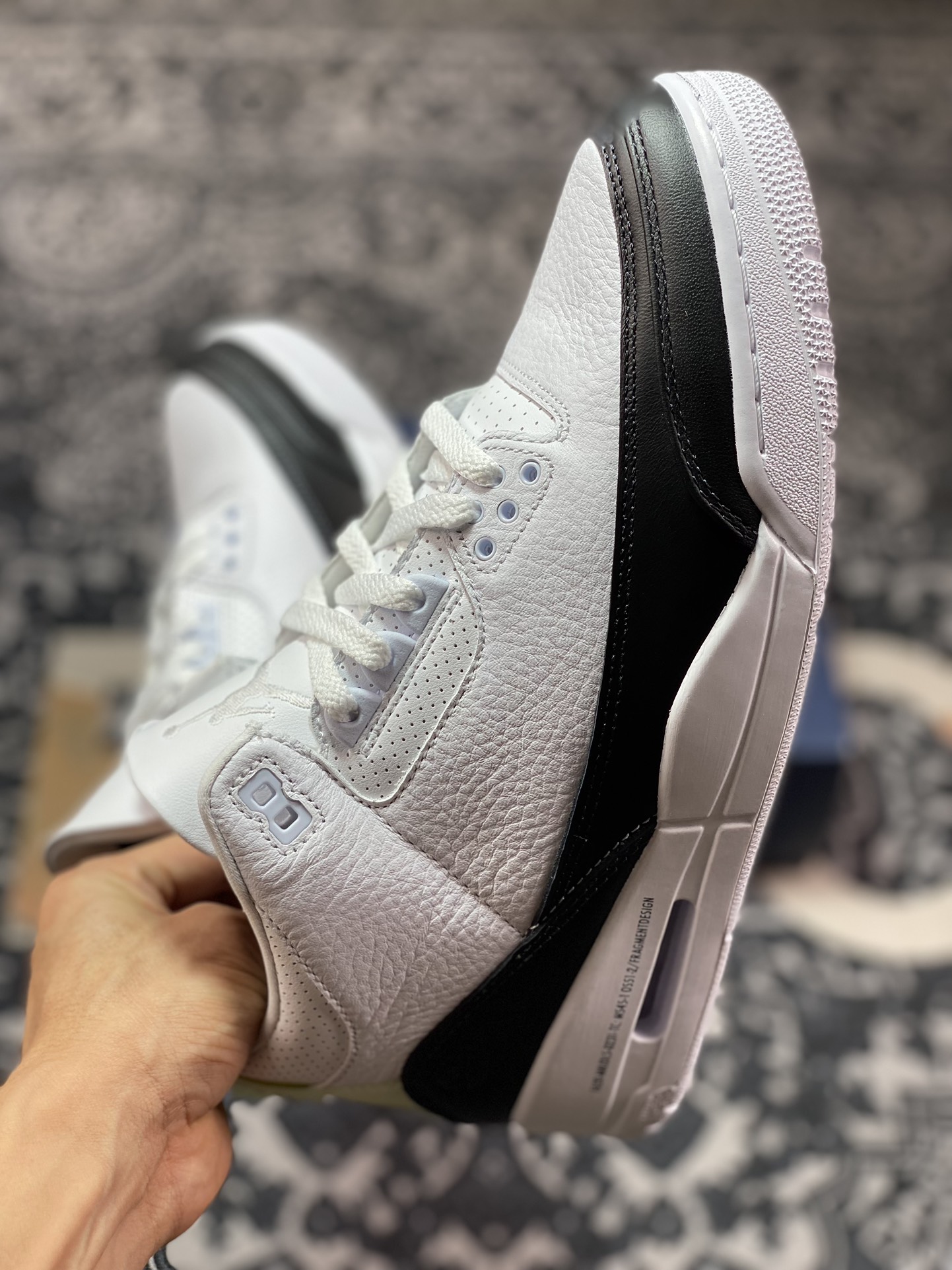 480 优选 老汪纯原生产线Air Jordan 3 Retro x Fragment Design "White" 藤原浩闪电联名 DA3595-100