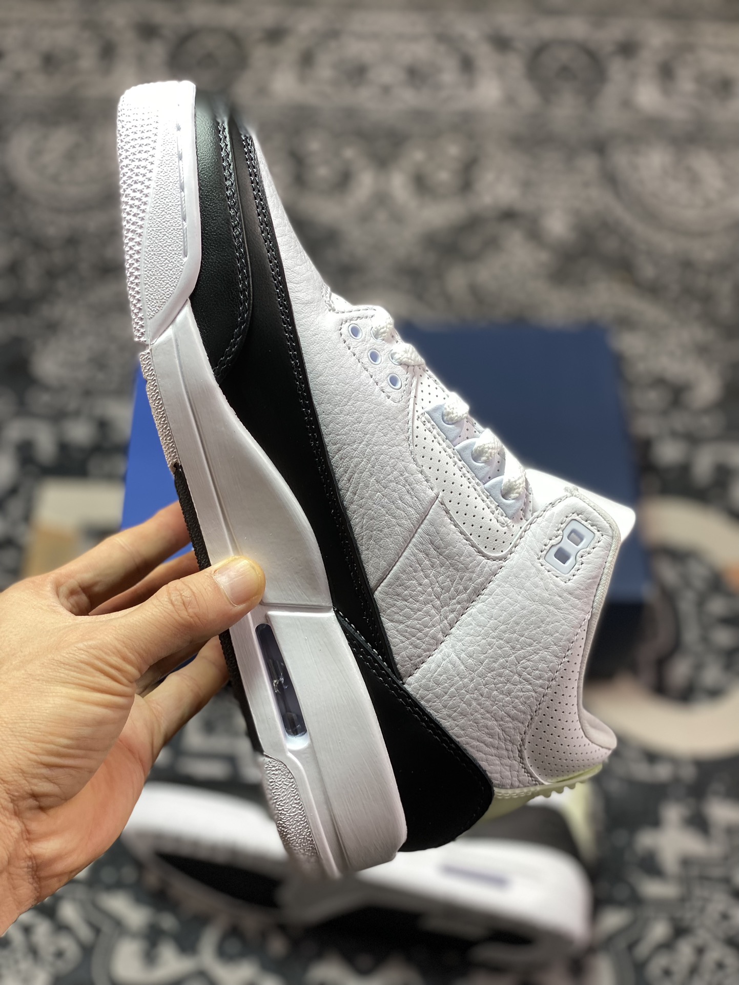 480 优选 老汪纯原生产线Air Jordan 3 Retro x Fragment Design "White" 藤原浩闪电联名 DA3595-100