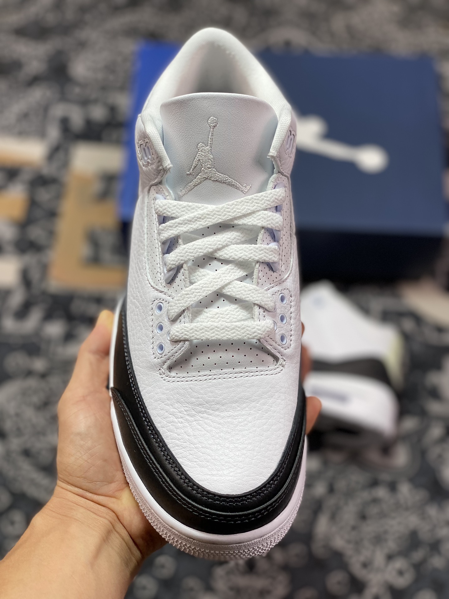 480 优选 老汪纯原生产线Air Jordan 3 Retro x Fragment Design "White" 藤原浩闪电联名 DA3595-100