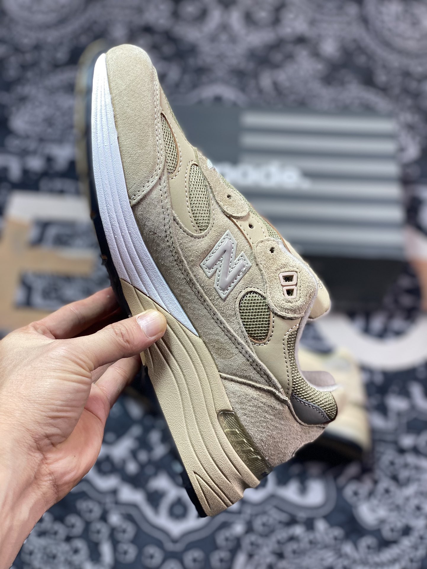 280 New Balance Made in USA M992系列美产跑步鞋““=土沙黄白”M992TN