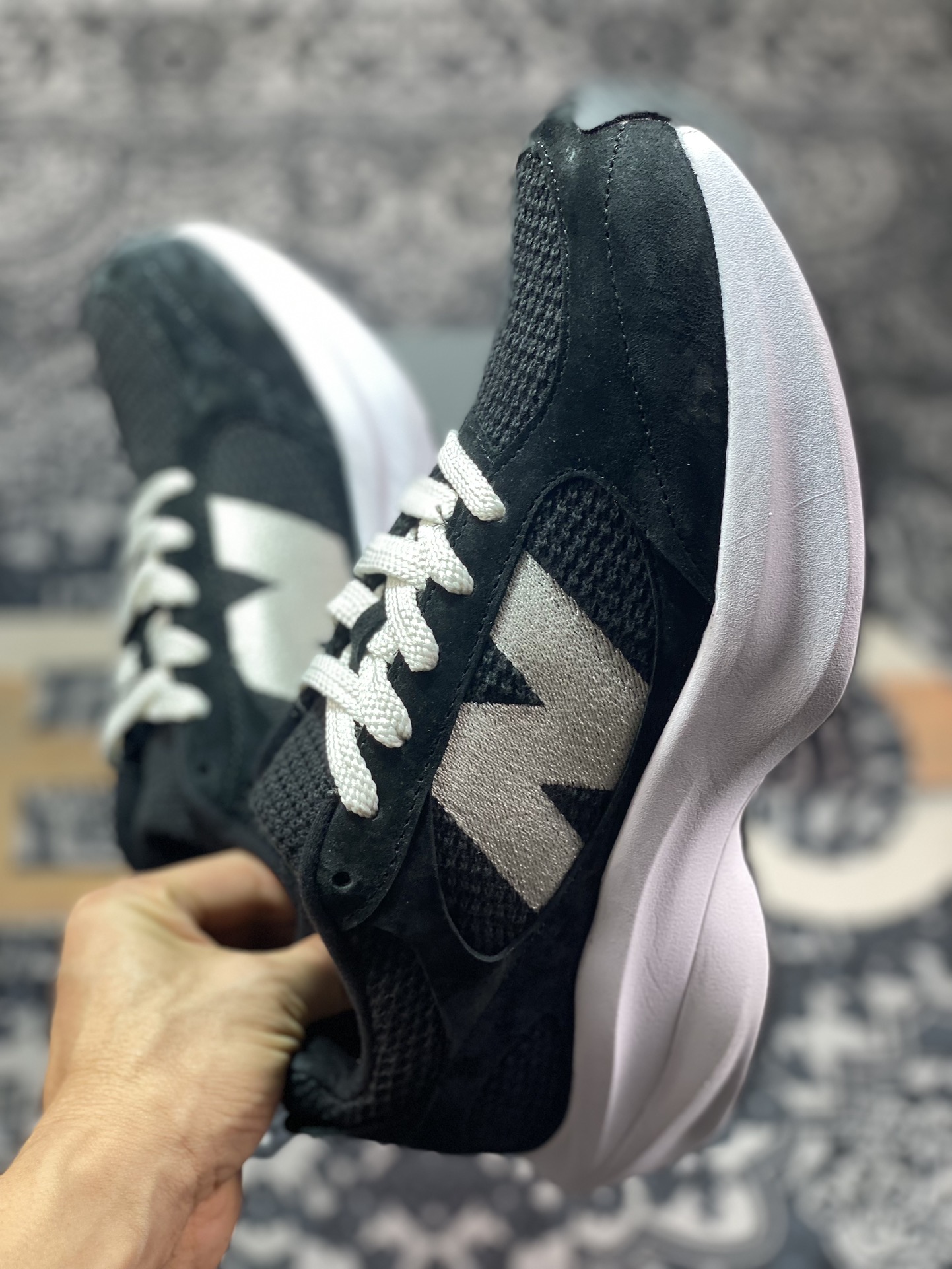 240 New Balance WRPD Runner"BlackWhite"动感跑系列低帮跑步鞋“麂皮黑白”UWRPDBBA