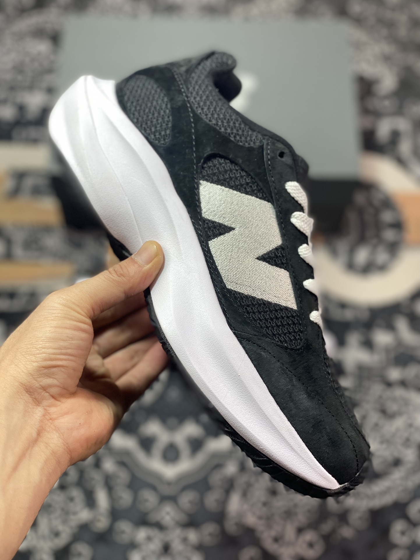 240 New Balance WRPD Runner"BlackWhite"动感跑系列低帮跑步鞋“麂皮黑白”UWRPDBBA