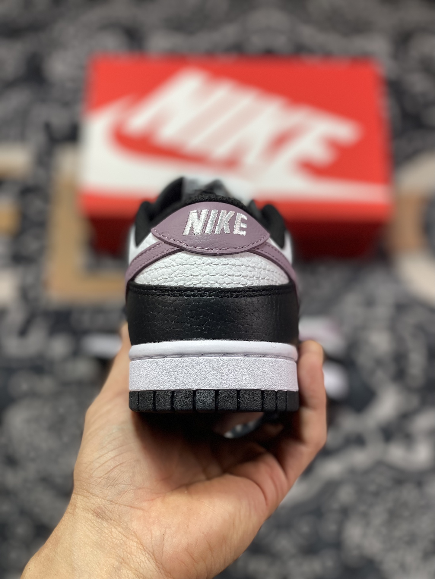 260 Nike  Dunk Low ”By You定制“ 白黑紫 低帮休闲运动板鞋 DO7413-991