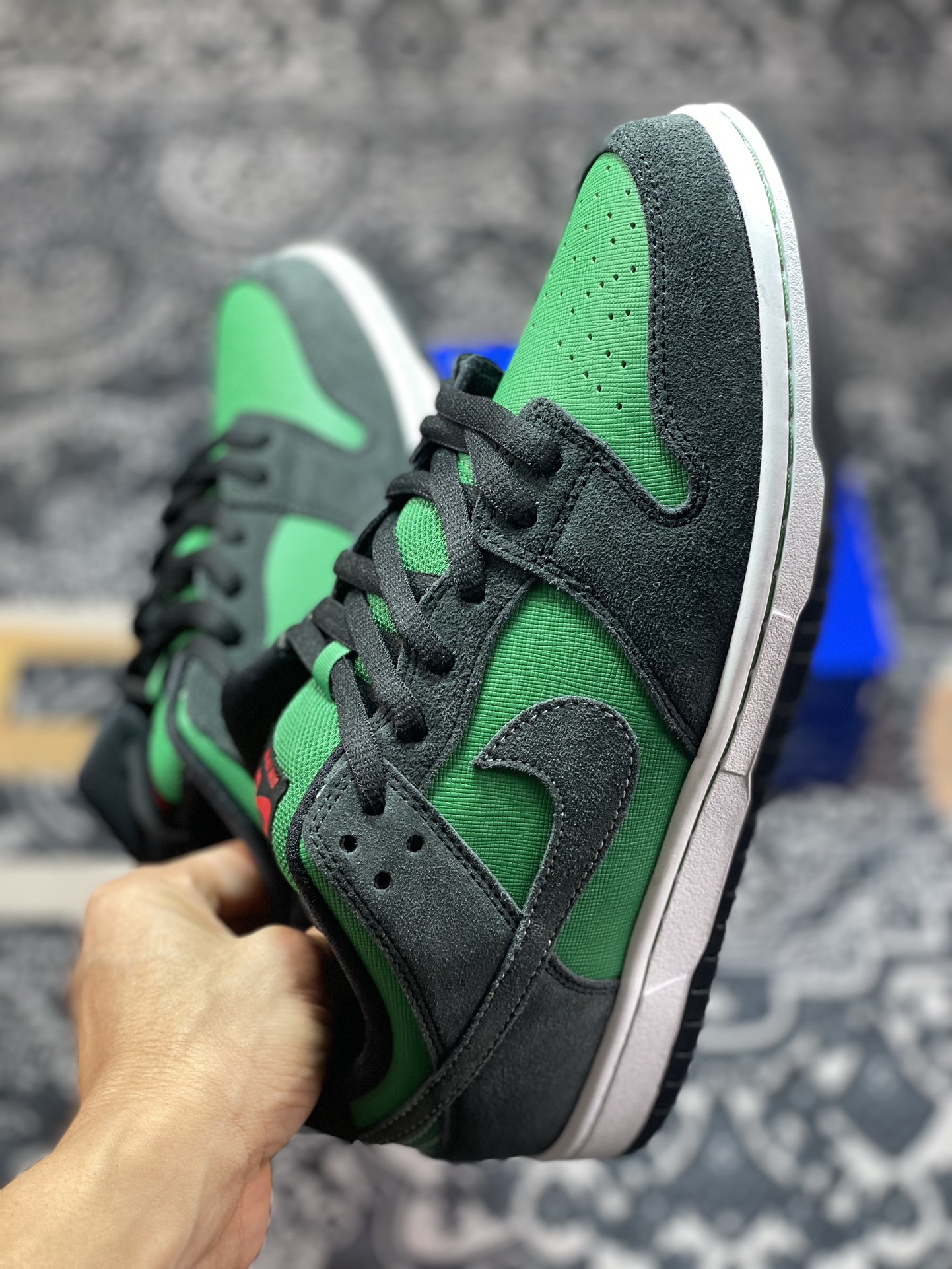 220 Nike  Dunk SB Low Pine Green Black 黑绿 低帮休闲运动板鞋 313170-306