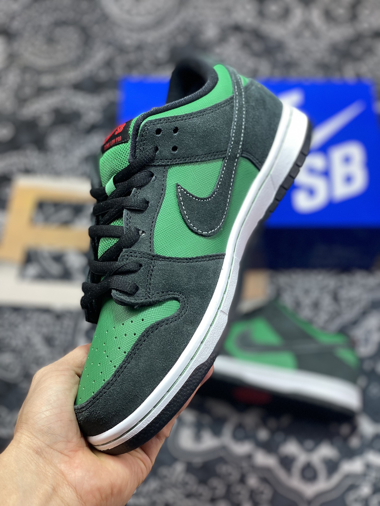 220 Nike  Dunk SB Low Pine Green Black 黑绿 低帮休闲运动板鞋 313170-306