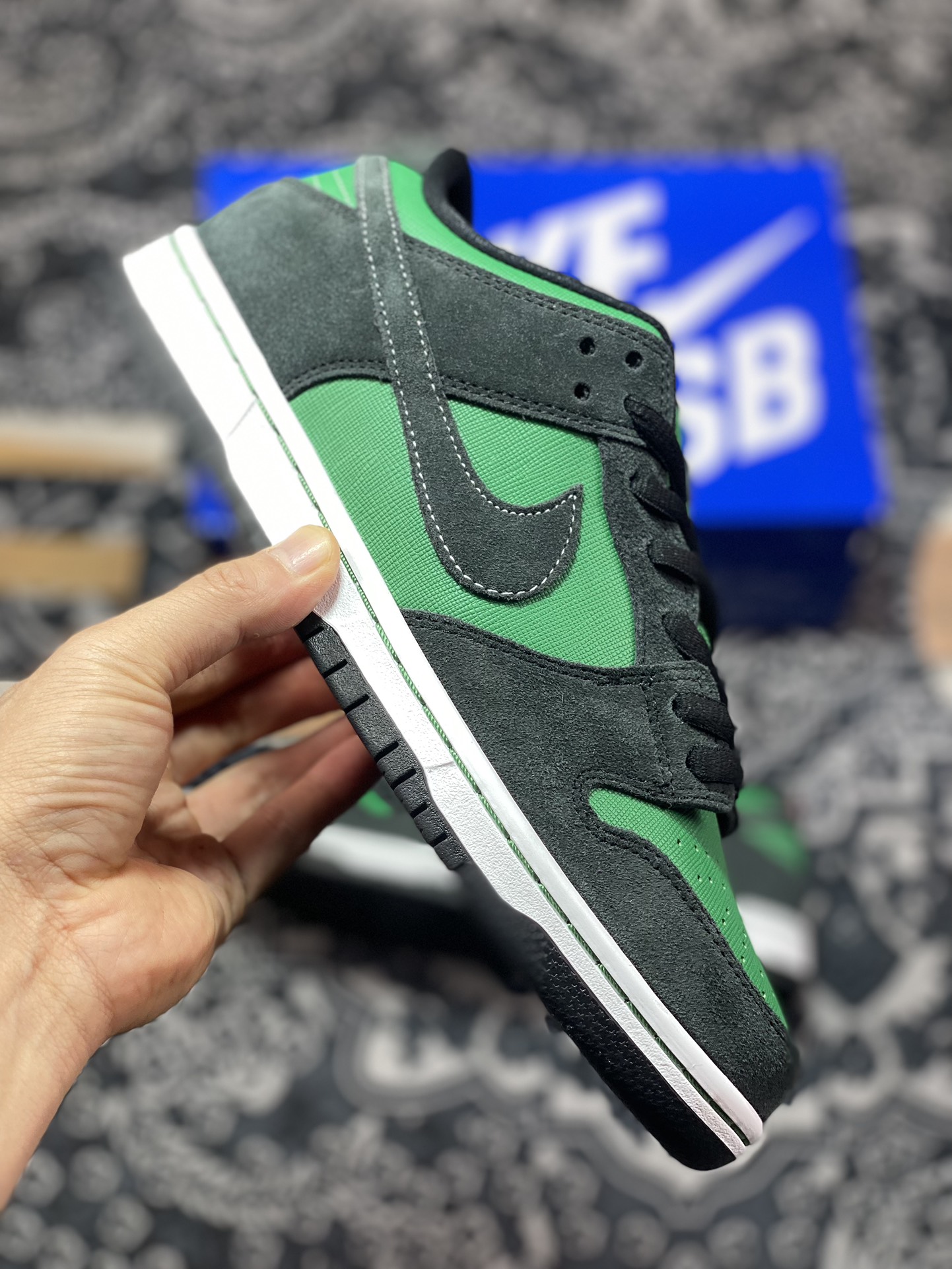 220 Nike  Dunk SB Low Pine Green Black 黑绿 低帮休闲运动板鞋 313170-306