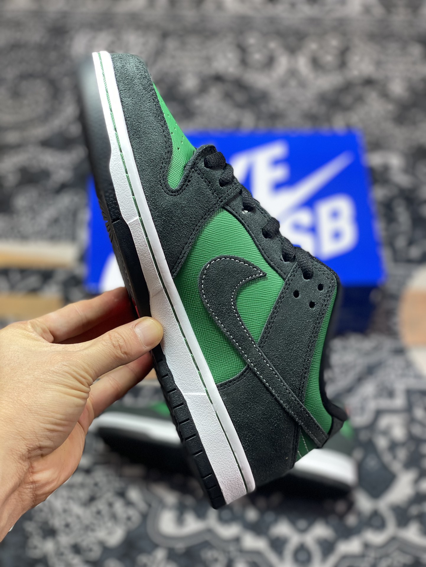 220 Nike  Dunk SB Low Pine Green Black 黑绿 低帮休闲运动板鞋 313170-306