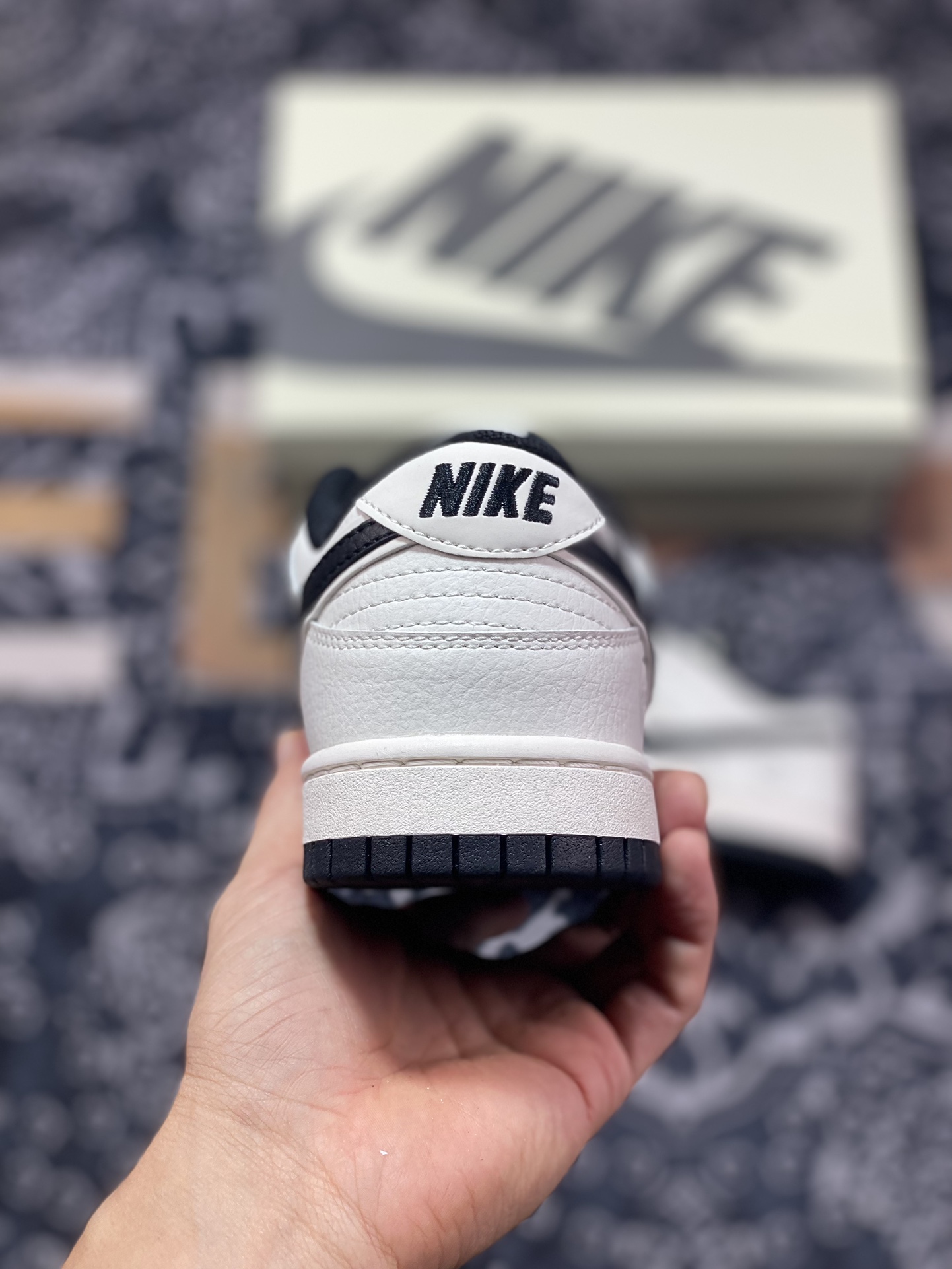 220 Fragment Design x Nike SB Dunk Low"BeigeBlack"扣篮板鞋“皮革米白黑藤原浩闪电反光”XD1688-015