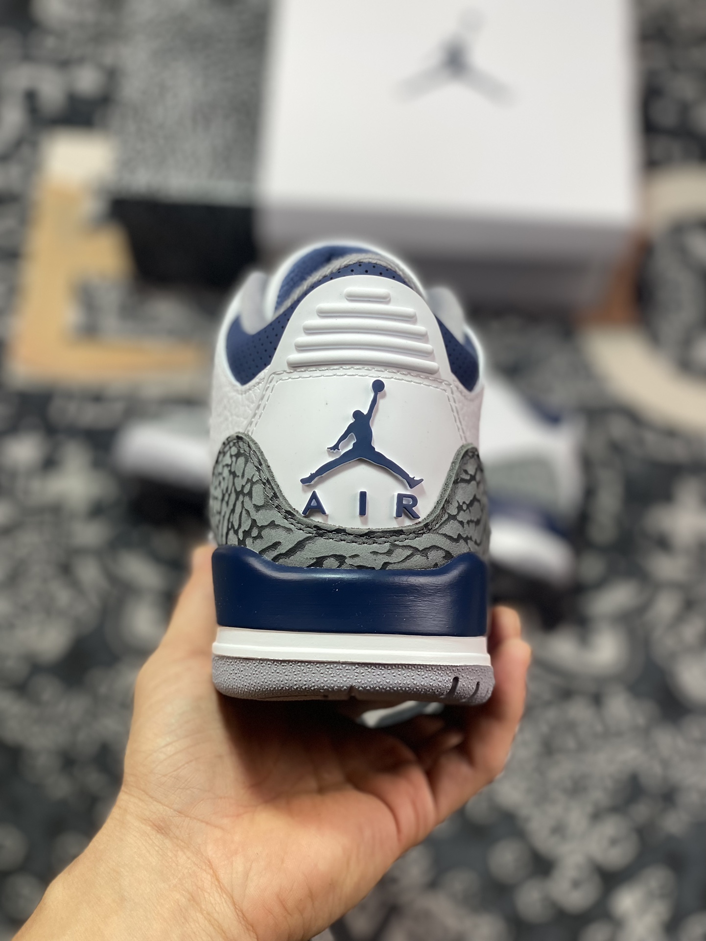 450 优选 Air Jordan 3 Retro 白蓝 CT8532-140 潮流复古篮球鞋