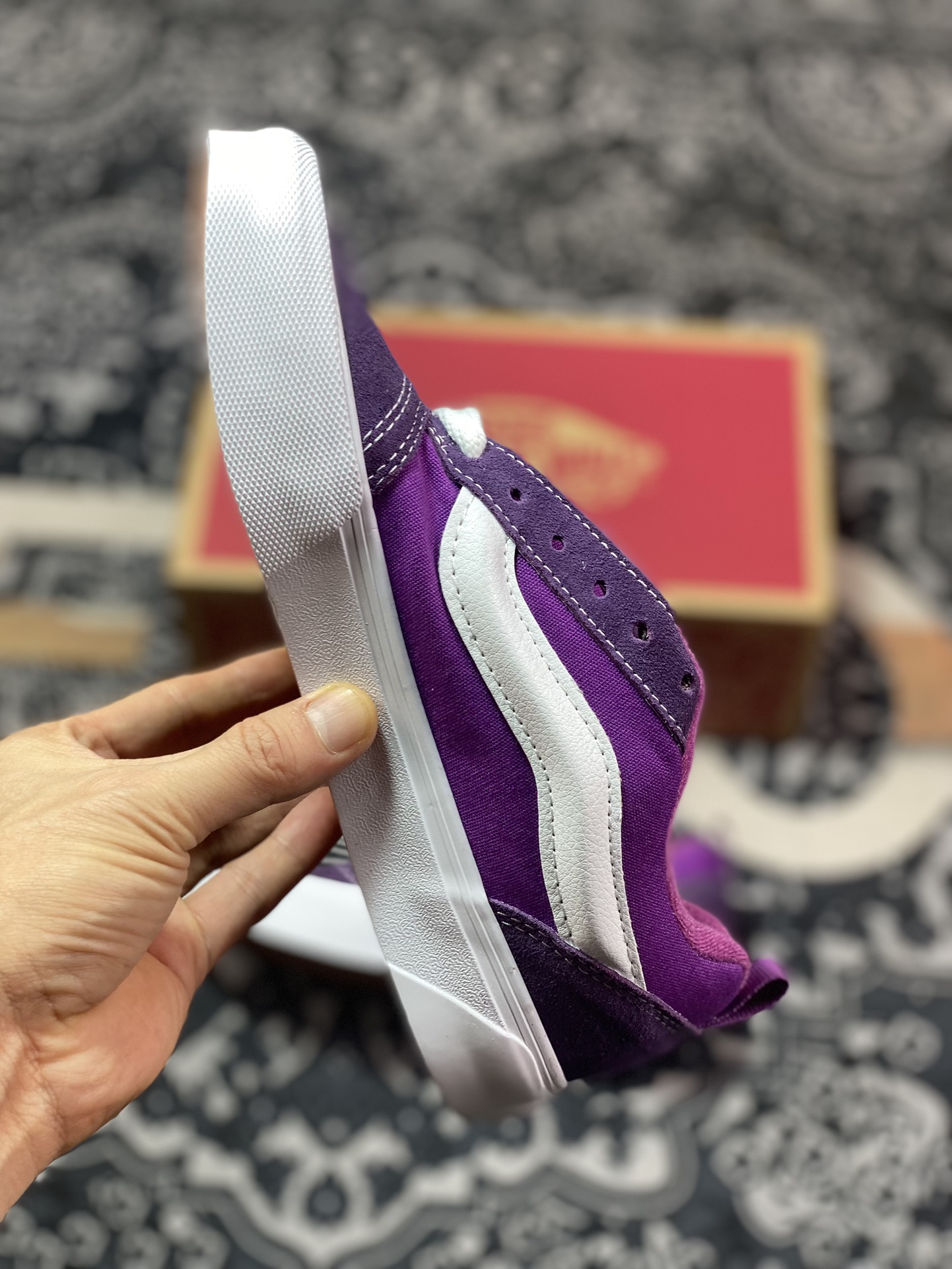 150  Vans Classics Knu Skool 范斯官方 帝王紫面包鞋