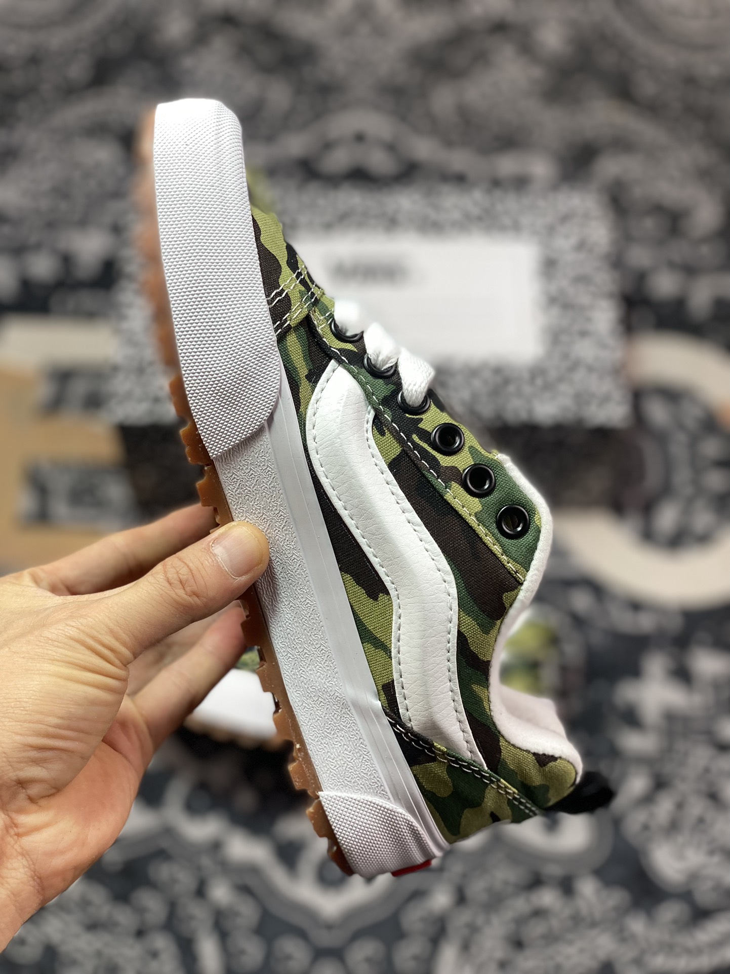 170  独家齿轮大底 VANS x Imran Potato H2023联名款 土豆vans knu skool 立体大Logo迷彩面包鞋