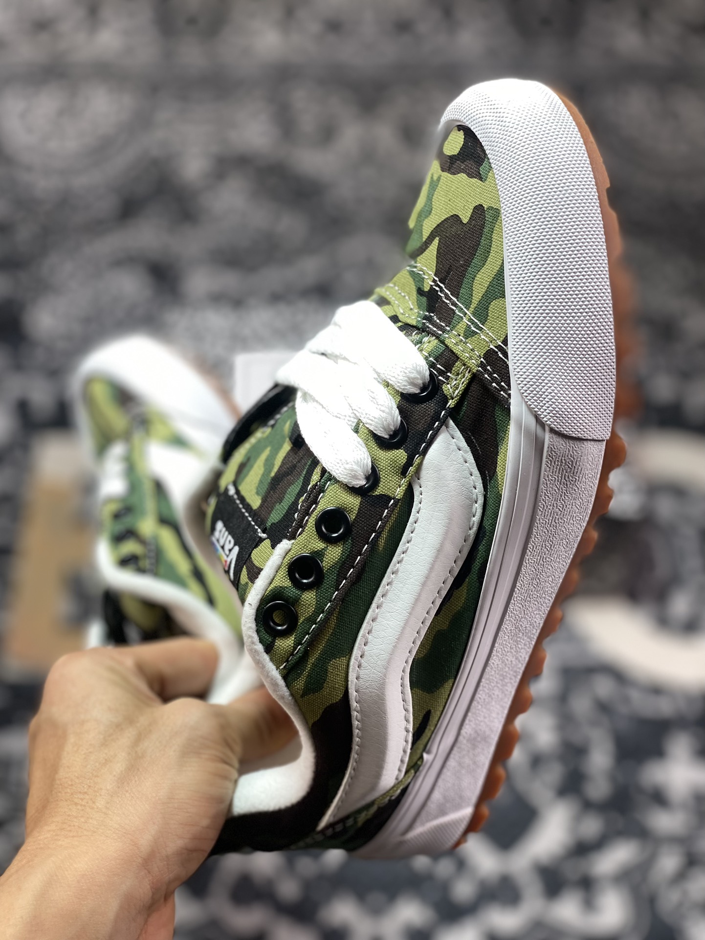 170  独家齿轮大底 VANS x Imran Potato H2023联名款 土豆vans knu skool 立体大Logo迷彩面包鞋