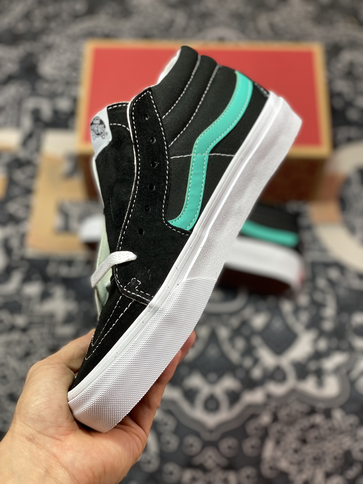 140  Vans SK8-Mid 糖果绿黑绿 范斯官方 VN0A3WM34FV