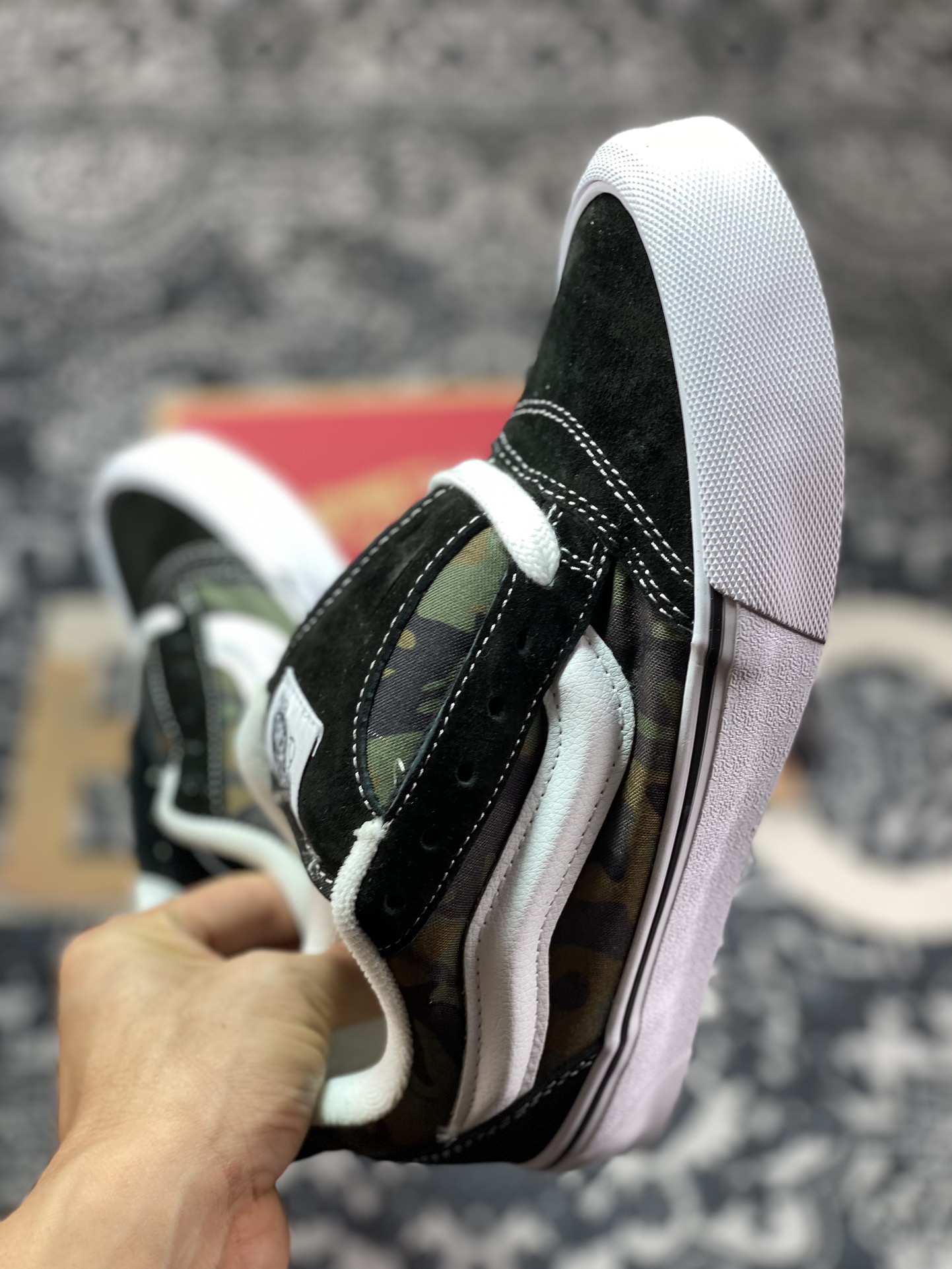 150  Vans Classics Knu Skool 面包鞋 范斯官方 迷彩面包鞋