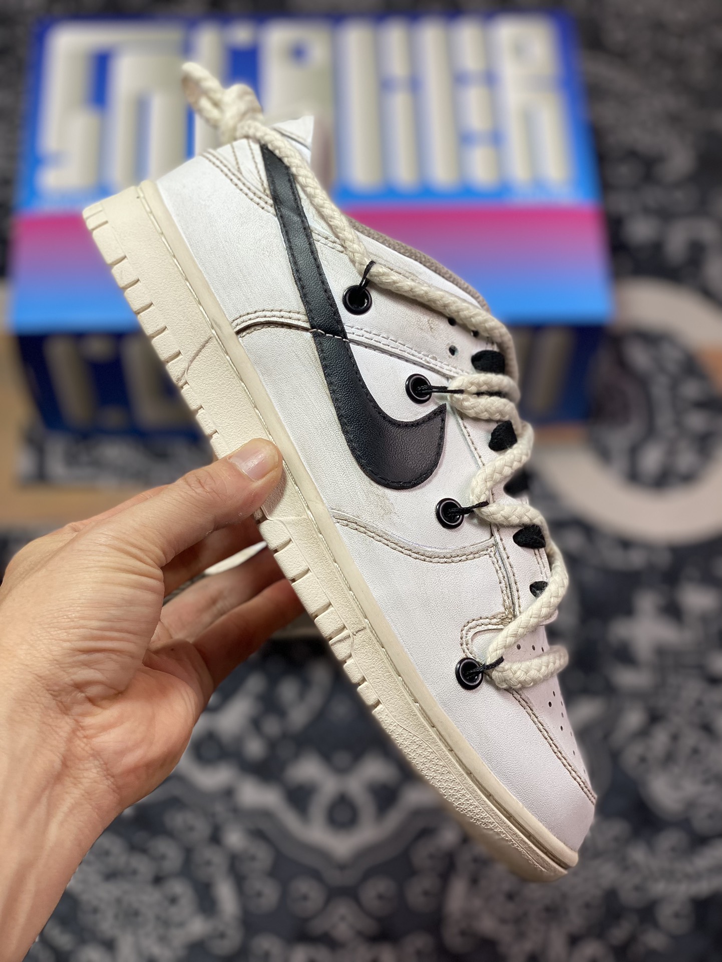 240 独家出货NK SB Dunk Low 解构抽绳绑带低帮滑板鞋 DJ6188-101