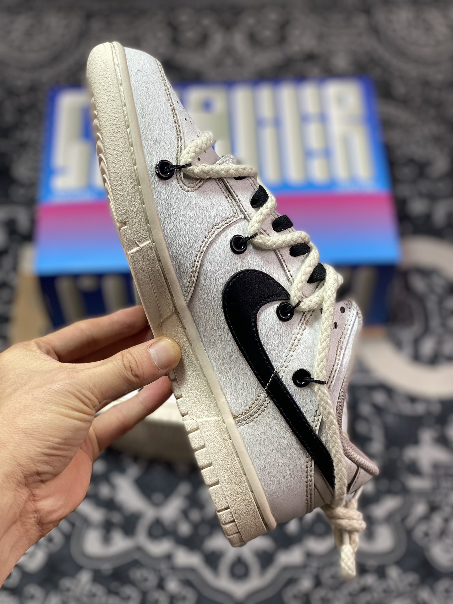 240 独家出货NK SB Dunk Low 解构抽绳绑带低帮滑板鞋 DJ6188-101