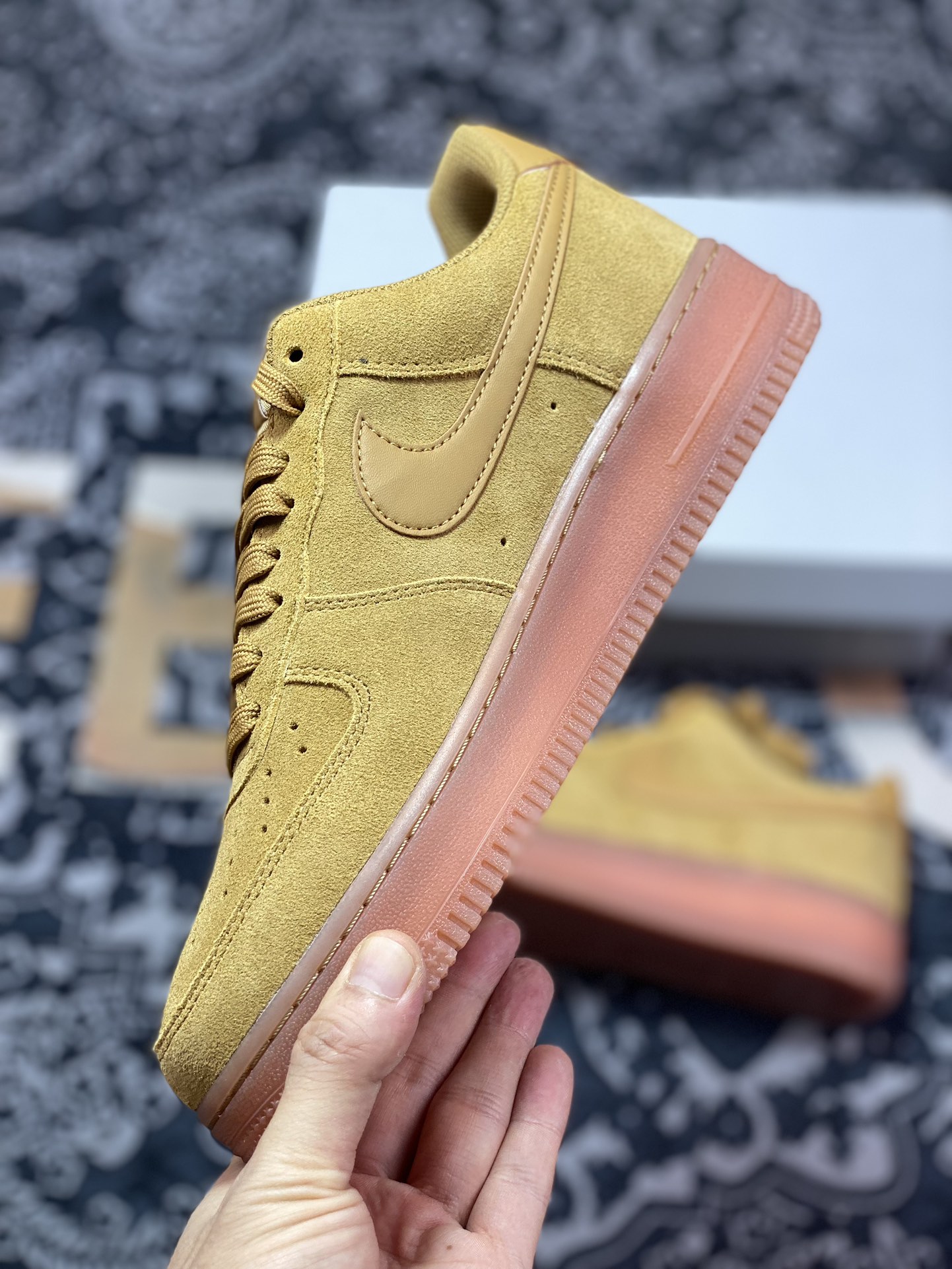 200 Nike Air Force 1’07 Low GS"Wheat Gum"空军一号板鞋“翻毛麦黄焦糖底”BQ5485-700