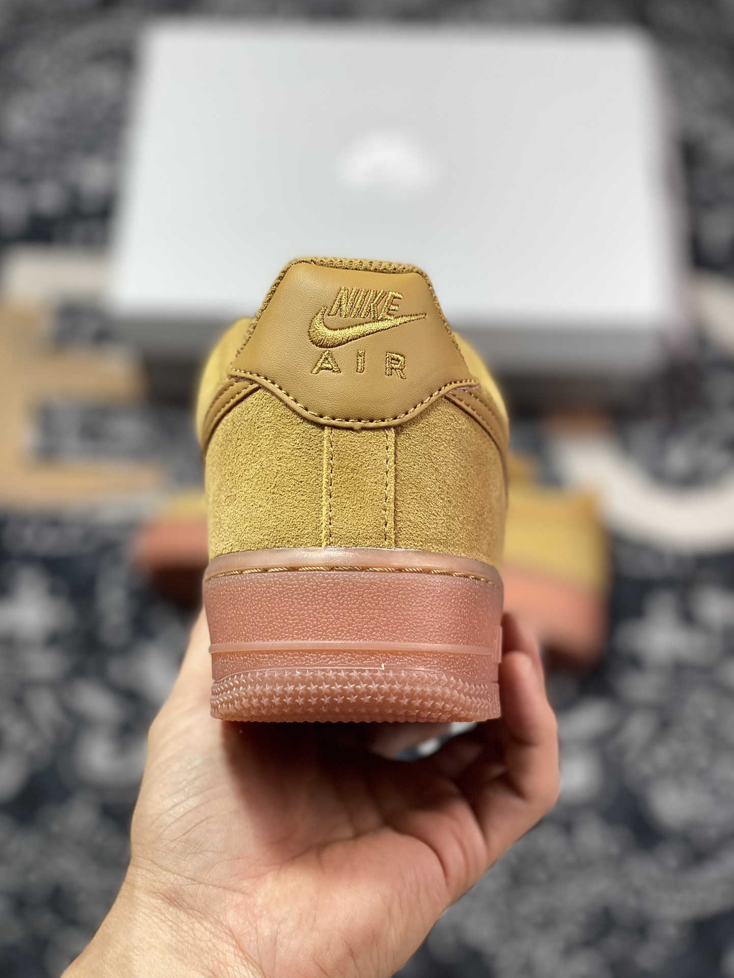 200 Nike Air Force 1’07 Low GS"Wheat Gum"空军一号板鞋“翻毛麦黄焦糖底”BQ5485-700