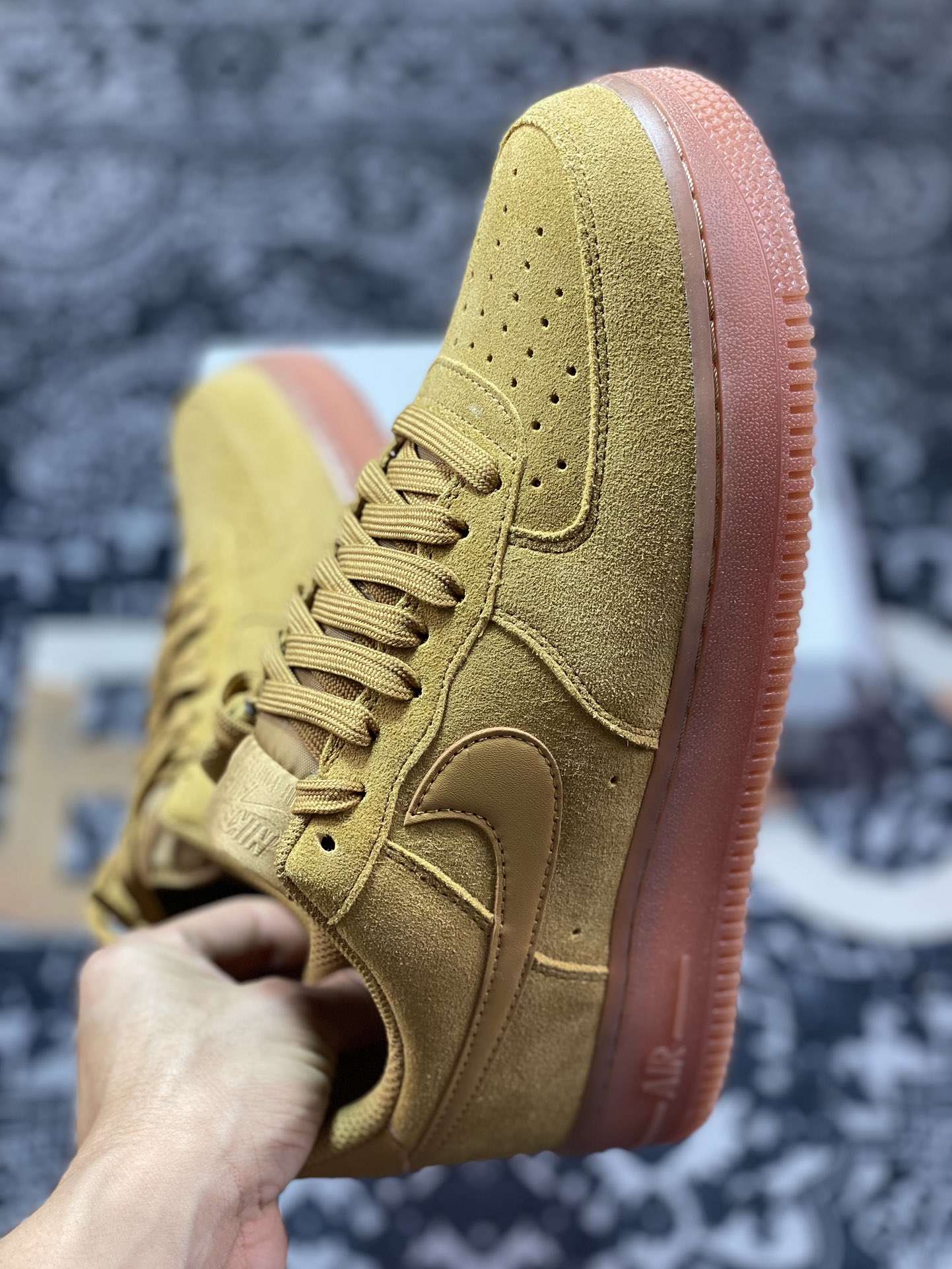 200 Nike Air Force 1’07 Low GS"Wheat Gum"空军一号板鞋“翻毛麦黄焦糖底”BQ5485-700