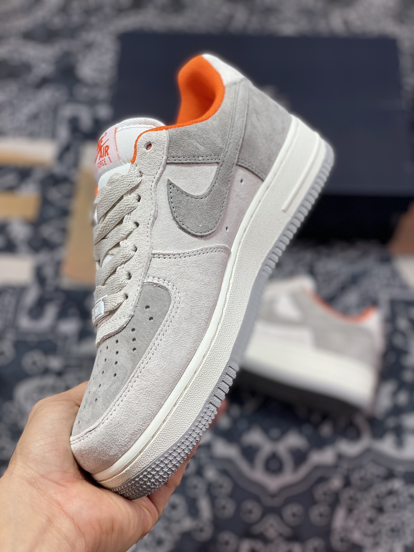 260 Air Force 1 '07 Low 灰橙麂皮 CQ5059-102