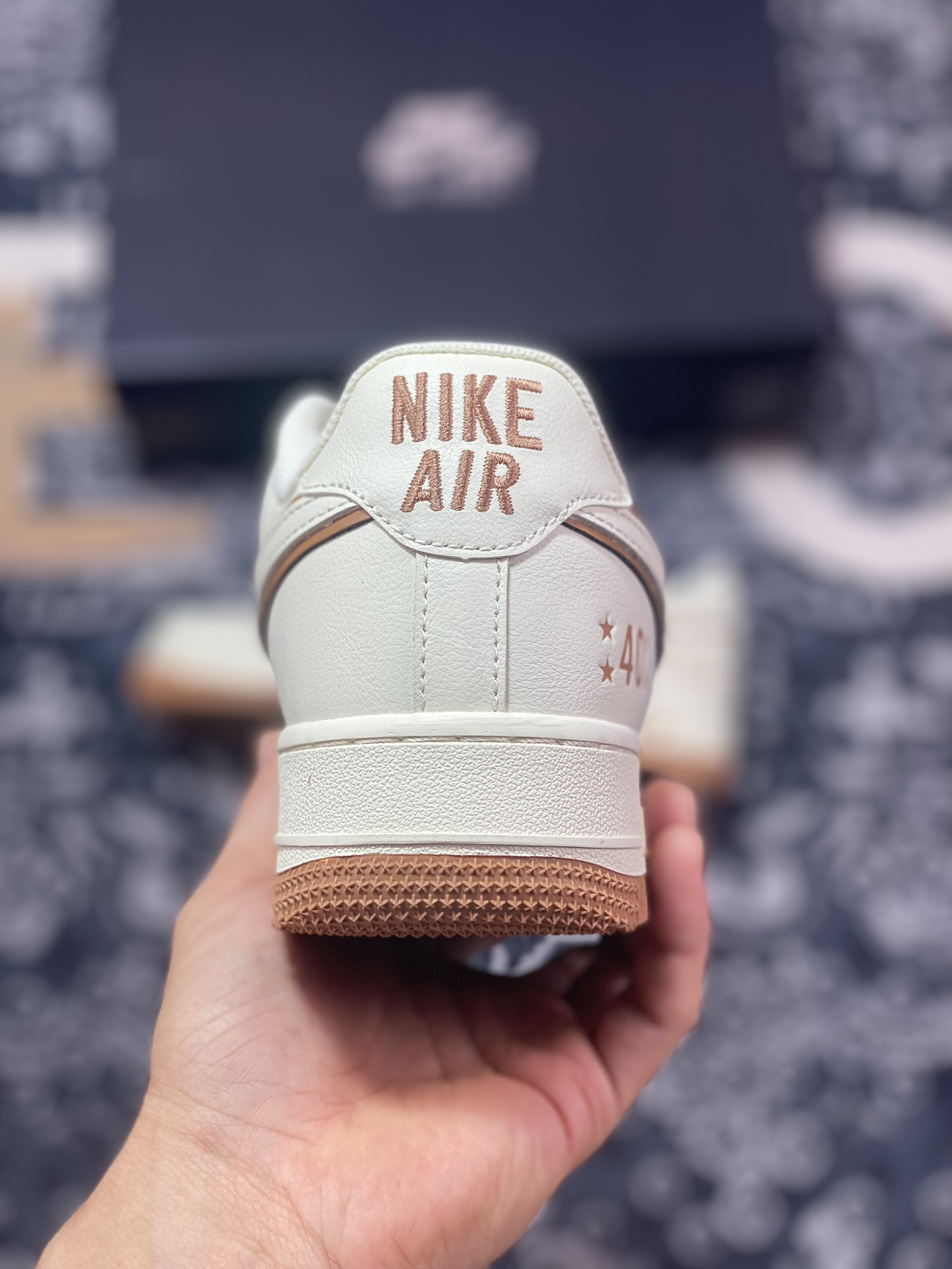 Nike Air Force 1'07”40th Anniversary/Beige/Brown” Air Force One sneakers ”40th Anniversary Edition Beige Brown Hook” DQ7658-109