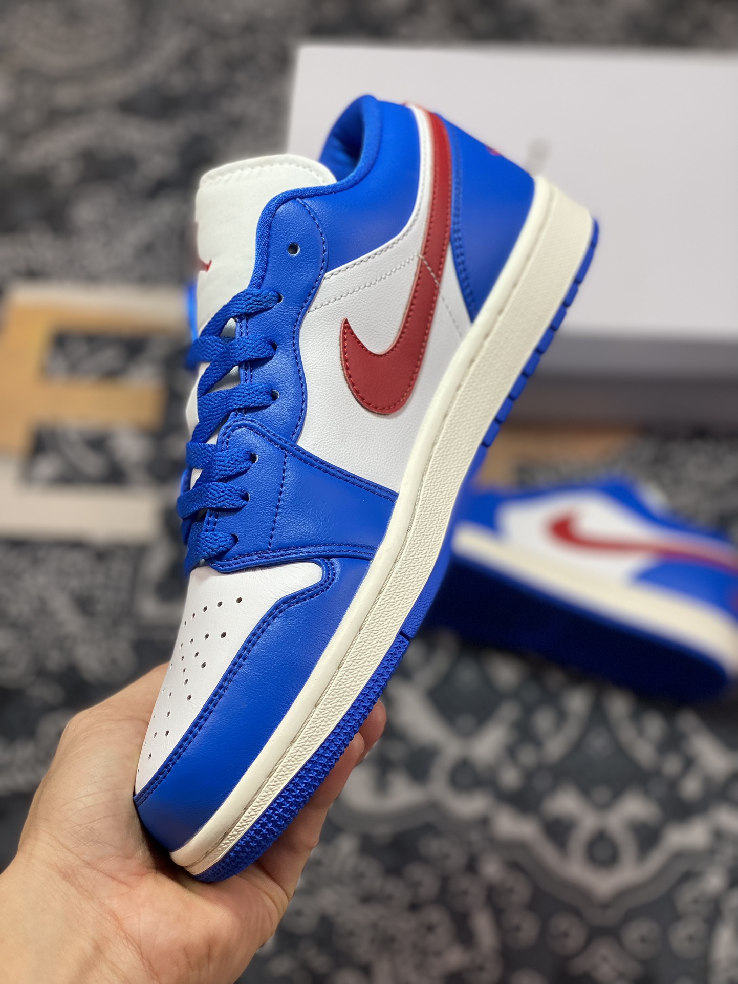 200 Air Jordan 1 Low 白蓝红 DC0774-416