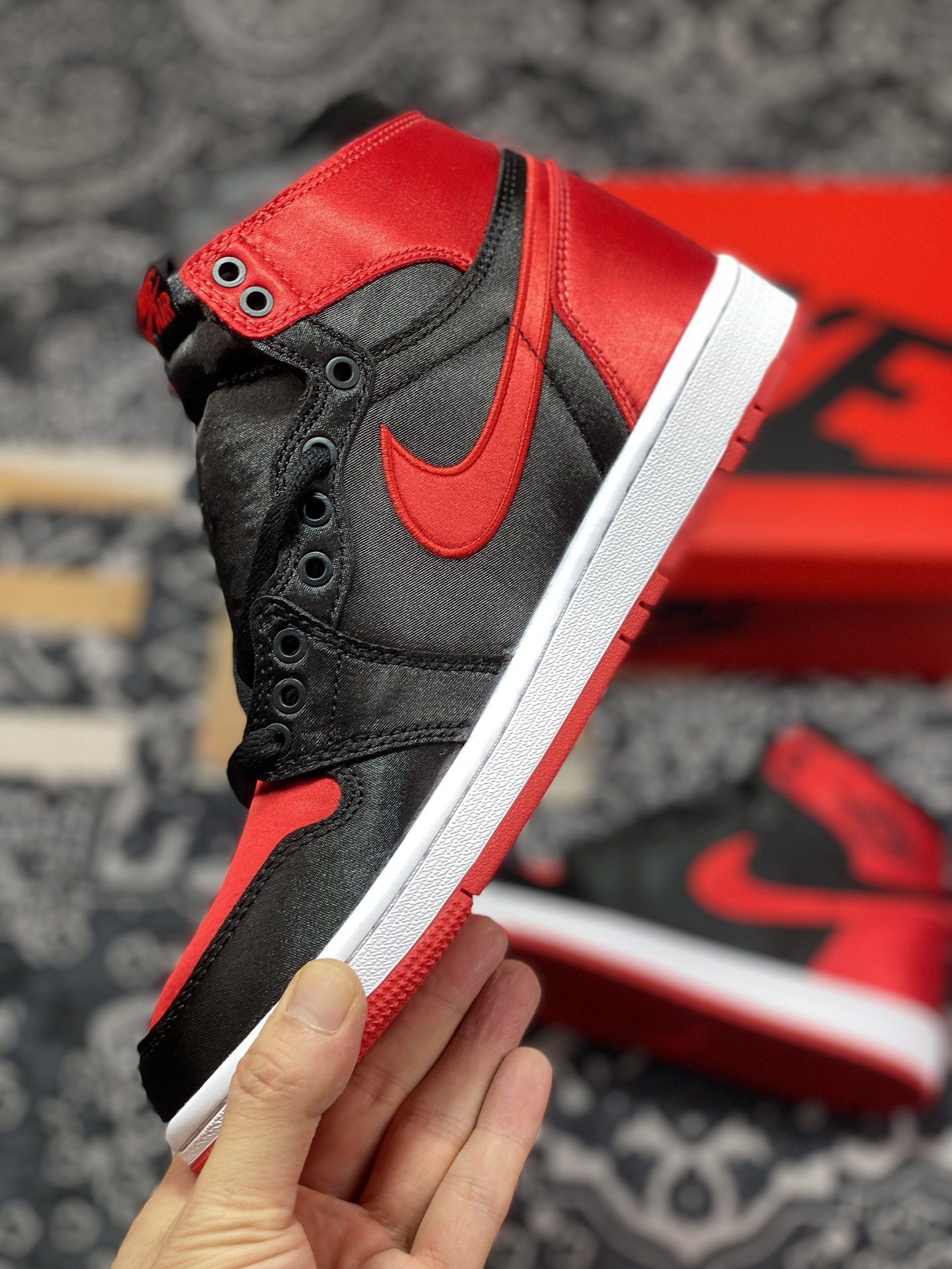 260 Air Jordan 1 High OG "Satin Bred" AJ1 乔1丝绸禁穿 FD4810-061