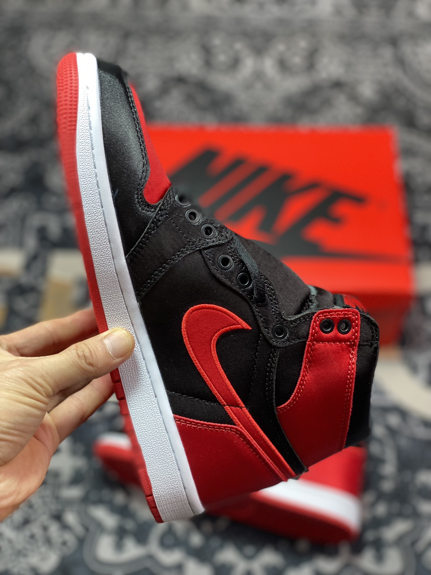 260 Air Jordan 1 High OG "Satin Bred" AJ1 乔1丝绸禁穿 FD4810-061