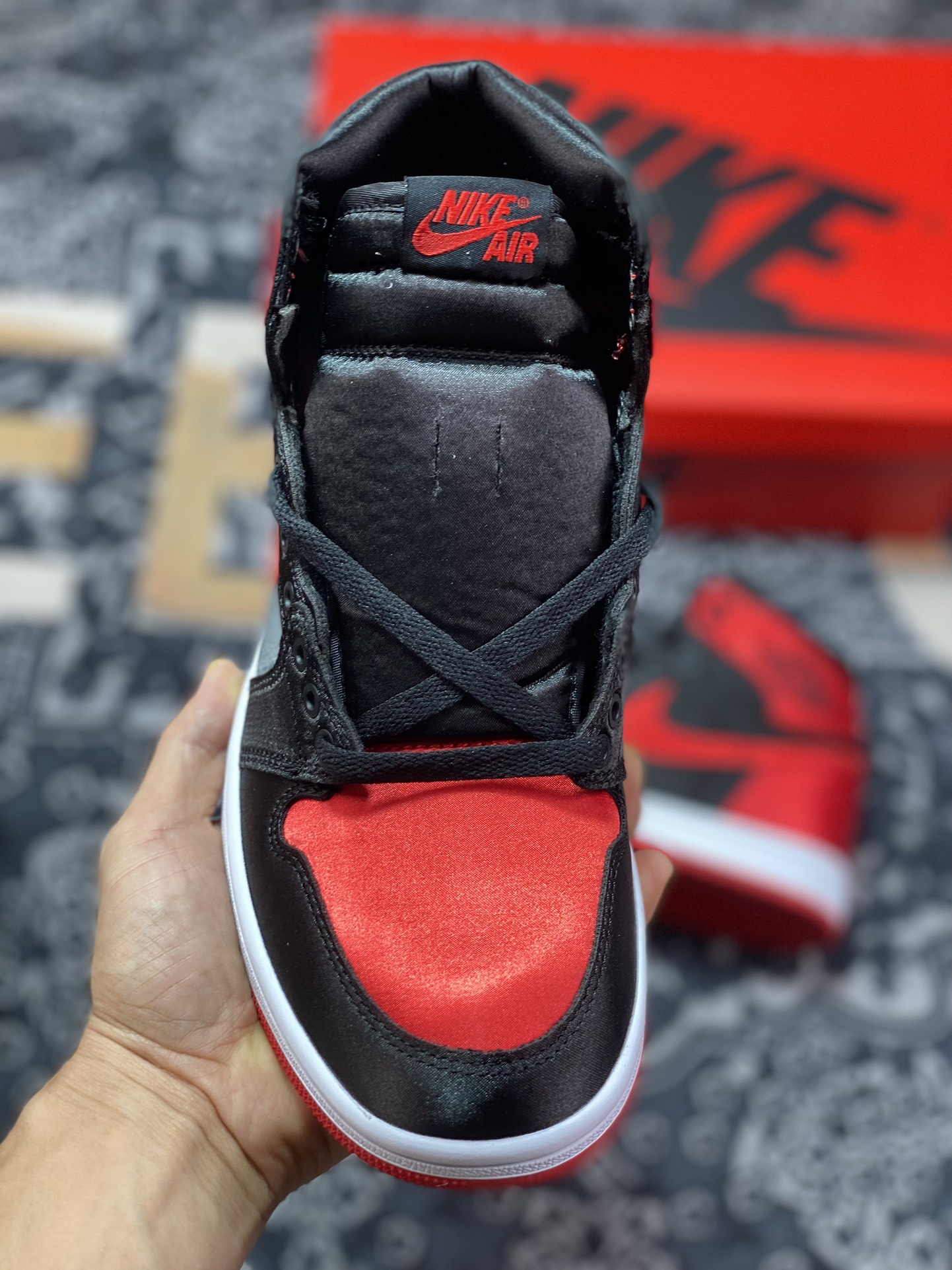 260 Air Jordan 1 High OG "Satin Bred" AJ1 乔1丝绸禁穿 FD4810-061