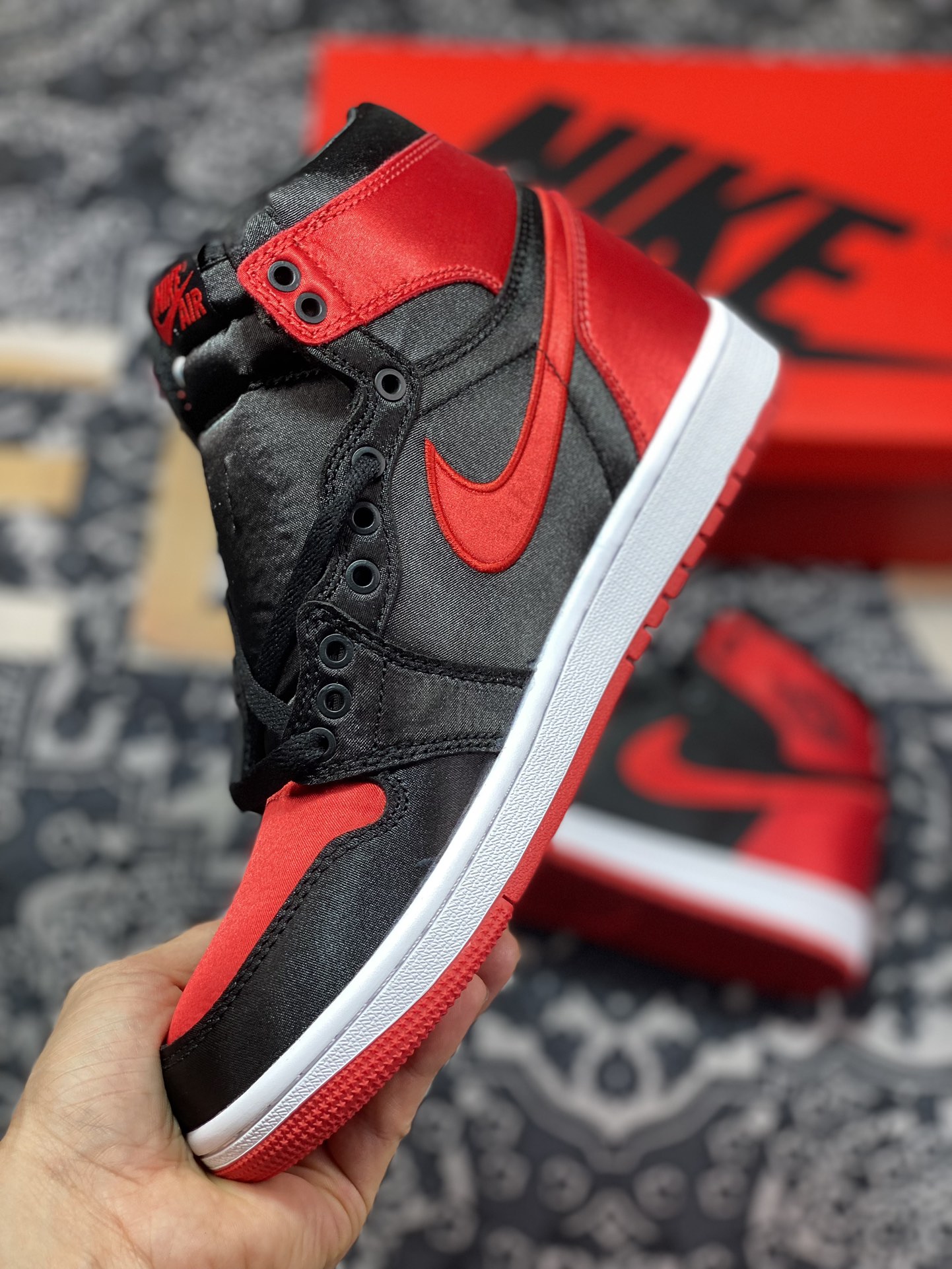 260 Air Jordan 1 High OG "Satin Bred" AJ1 乔1丝绸禁穿 FD4810-061