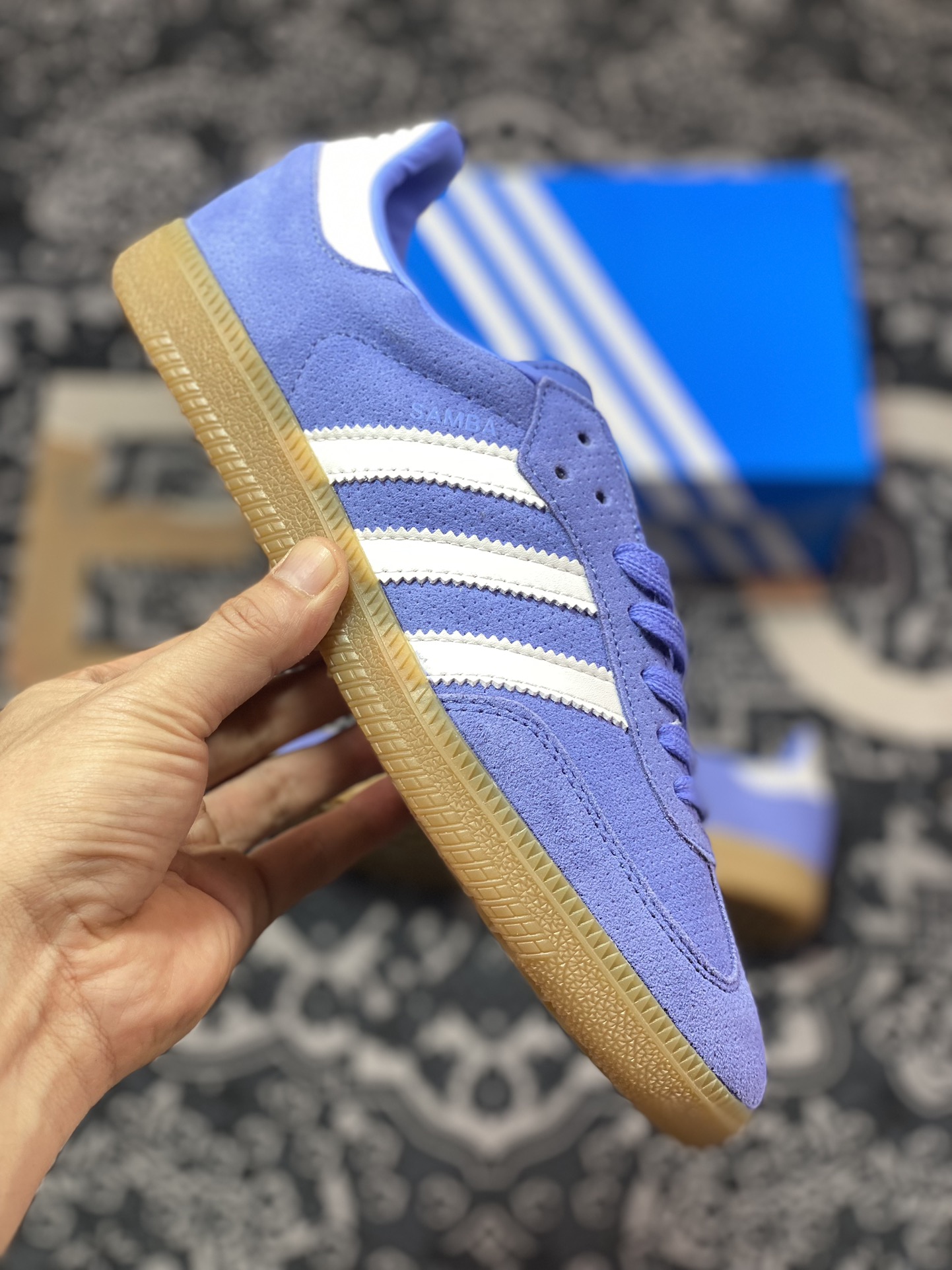 150 Adidas   Originals Samba OG 紫色 桑巴训练鞋 B44697