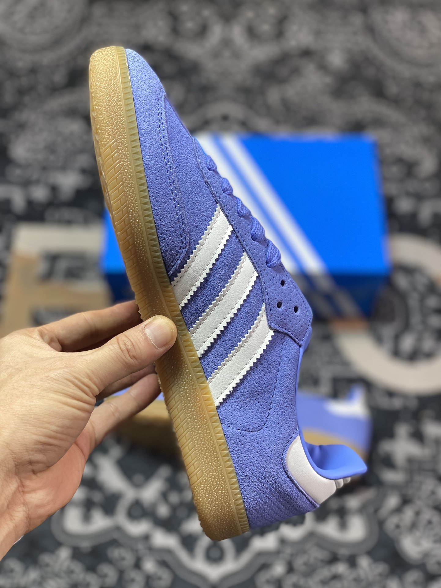 150 Adidas   Originals Samba OG 紫色 桑巴训练鞋 B44697