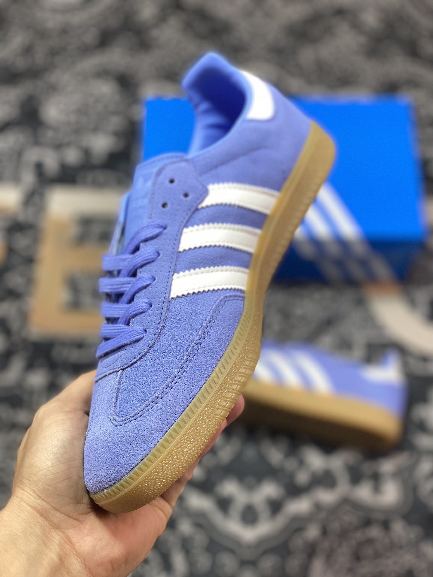 150 Adidas   Originals Samba OG 紫色 桑巴训练鞋 B44697