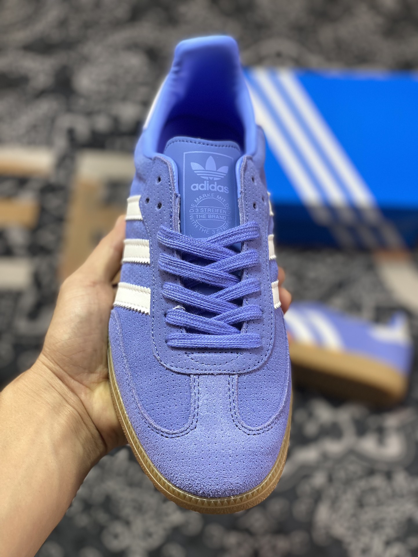 150 Adidas   Originals Samba OG 紫色 桑巴训练鞋 B44697