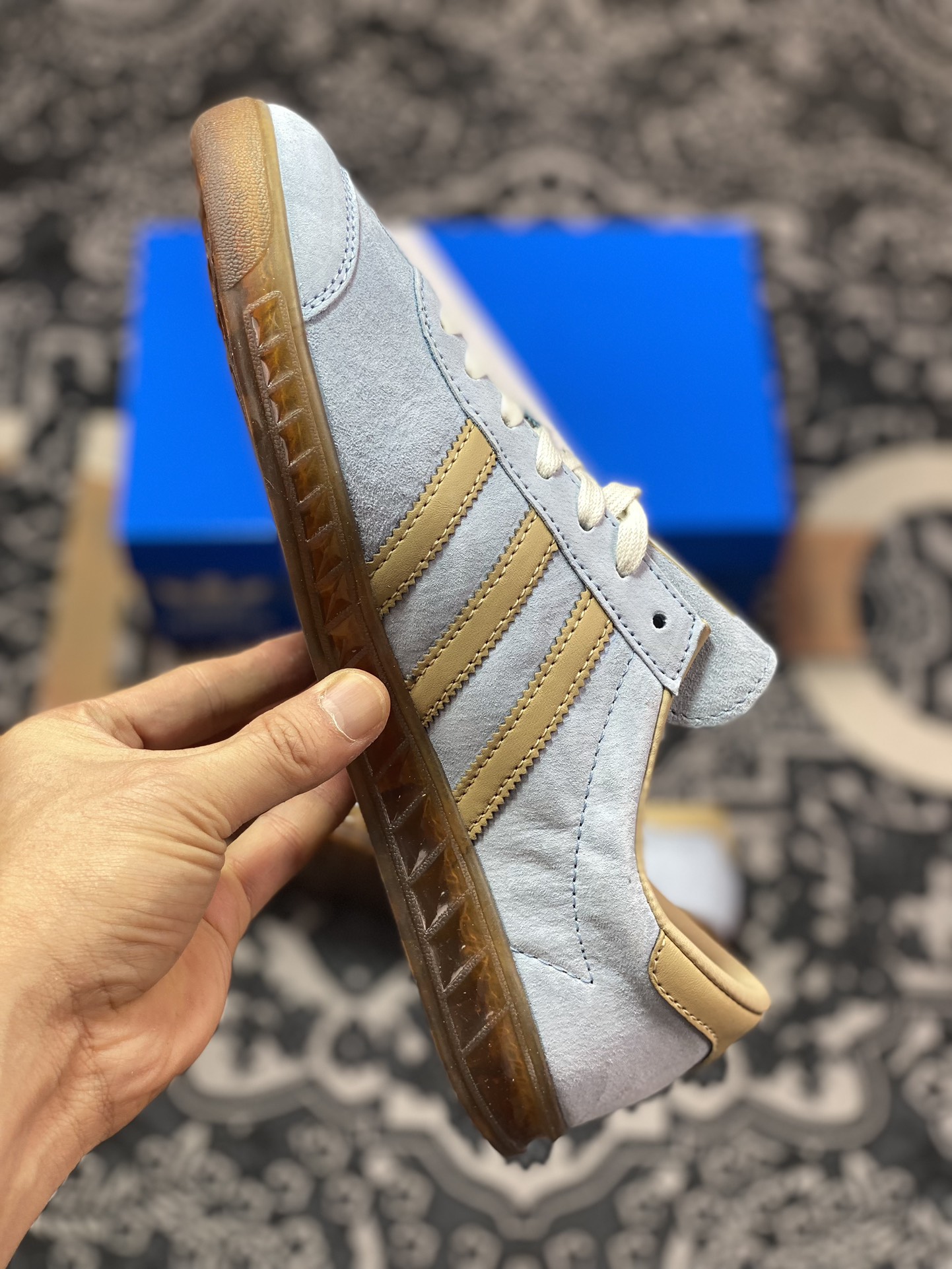 150 Adidas   Originals State Series 蓝棕经典防滑耐磨低帮训练板鞋 ID6963