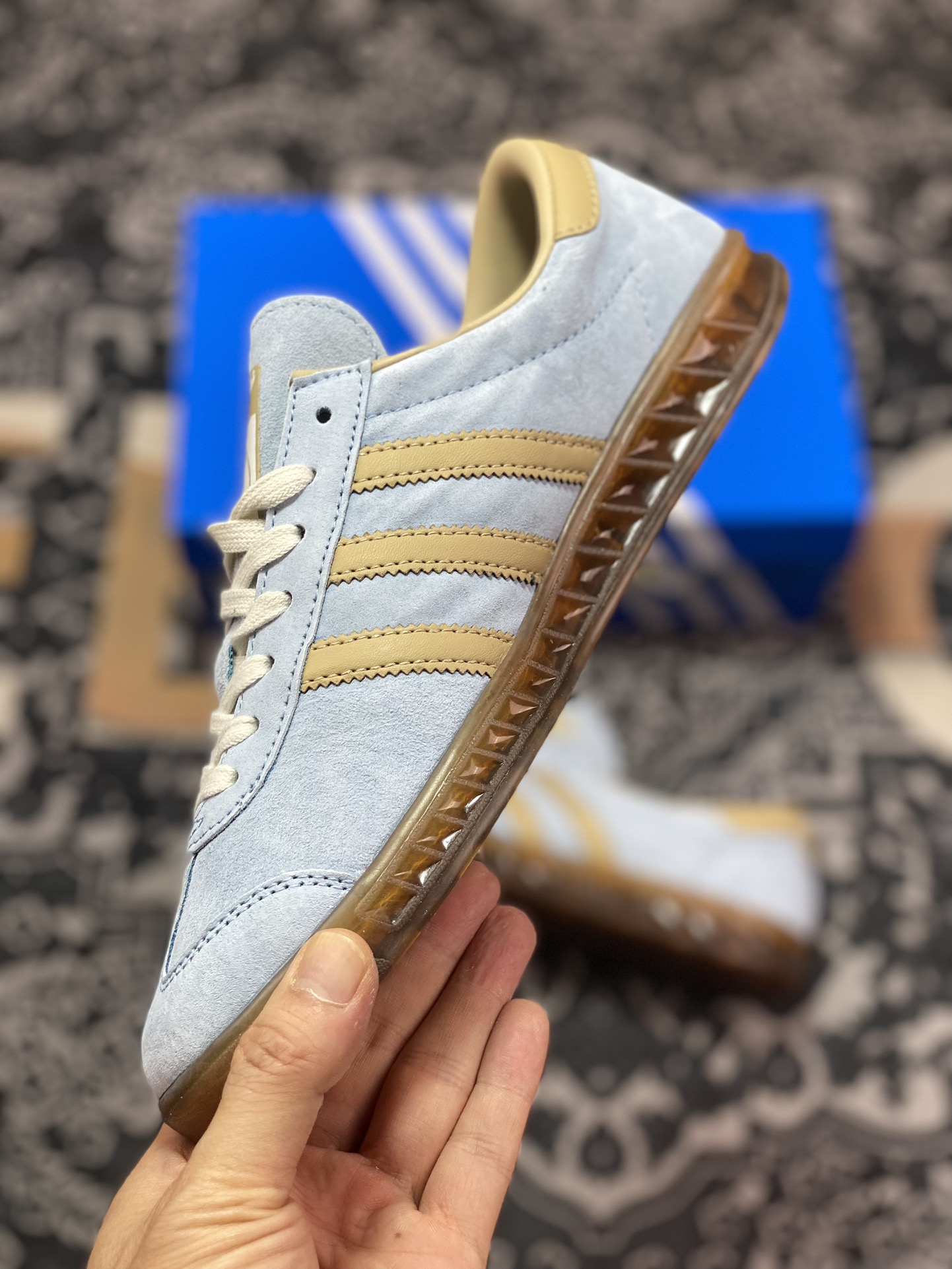 150 Adidas   Originals State Series 蓝棕经典防滑耐磨低帮训练板鞋 ID6963