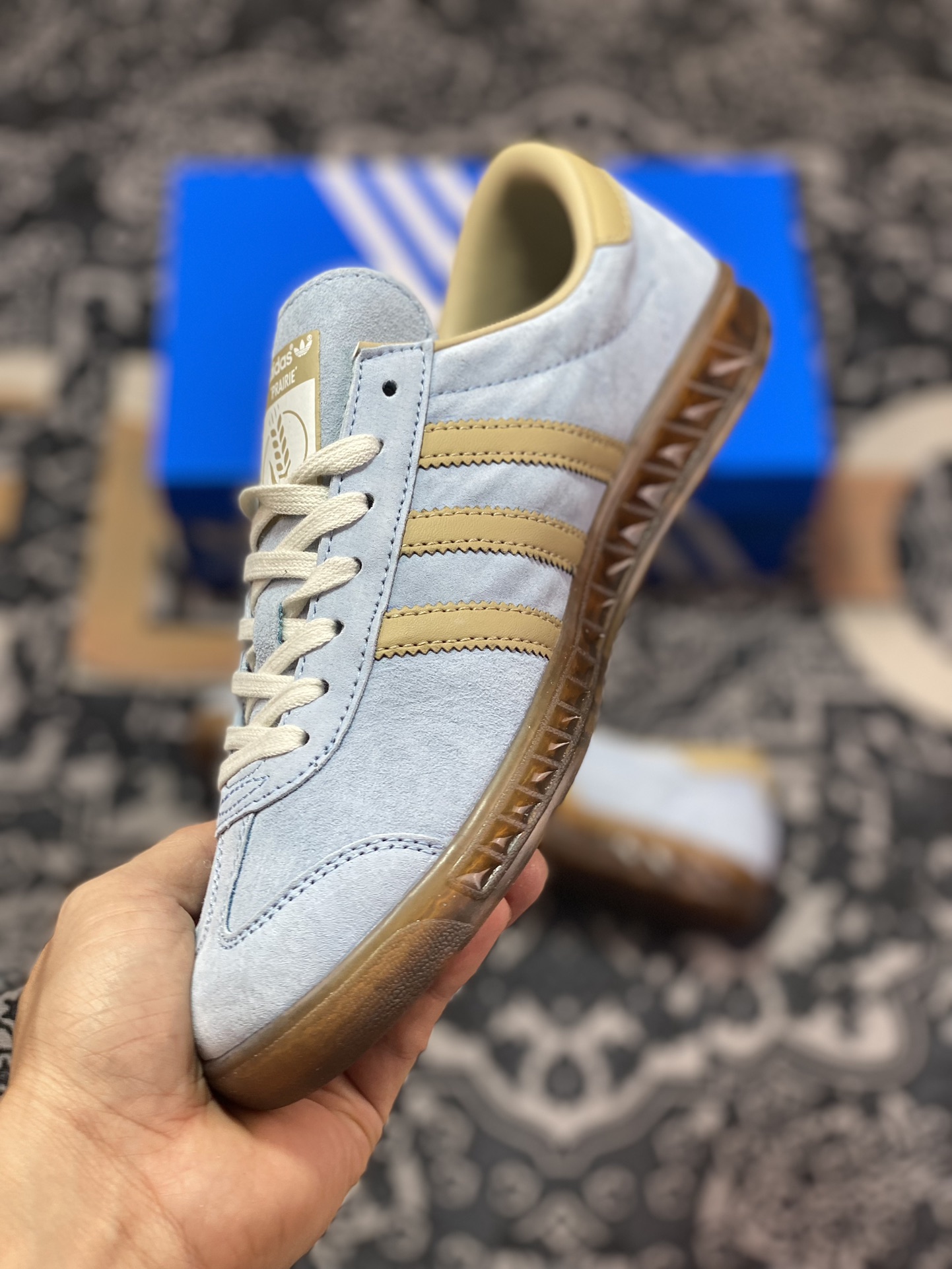 150 Adidas   Originals State Series 蓝棕经典防滑耐磨低帮训练板鞋 ID6963