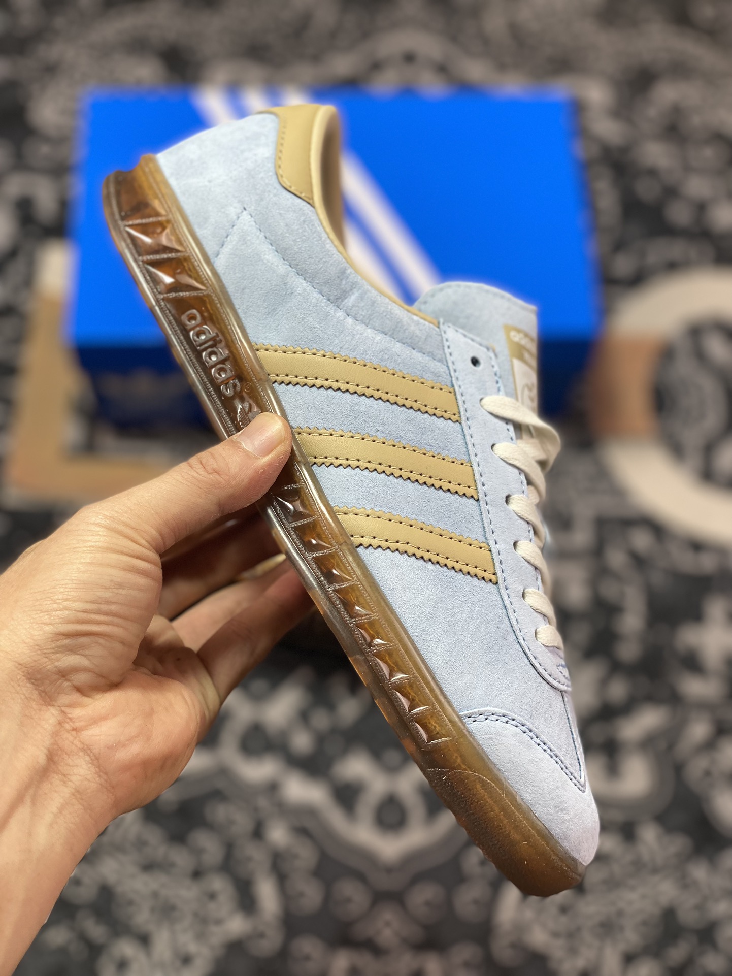 150 Adidas   Originals State Series 蓝棕经典防滑耐磨低帮训练板鞋 ID6963